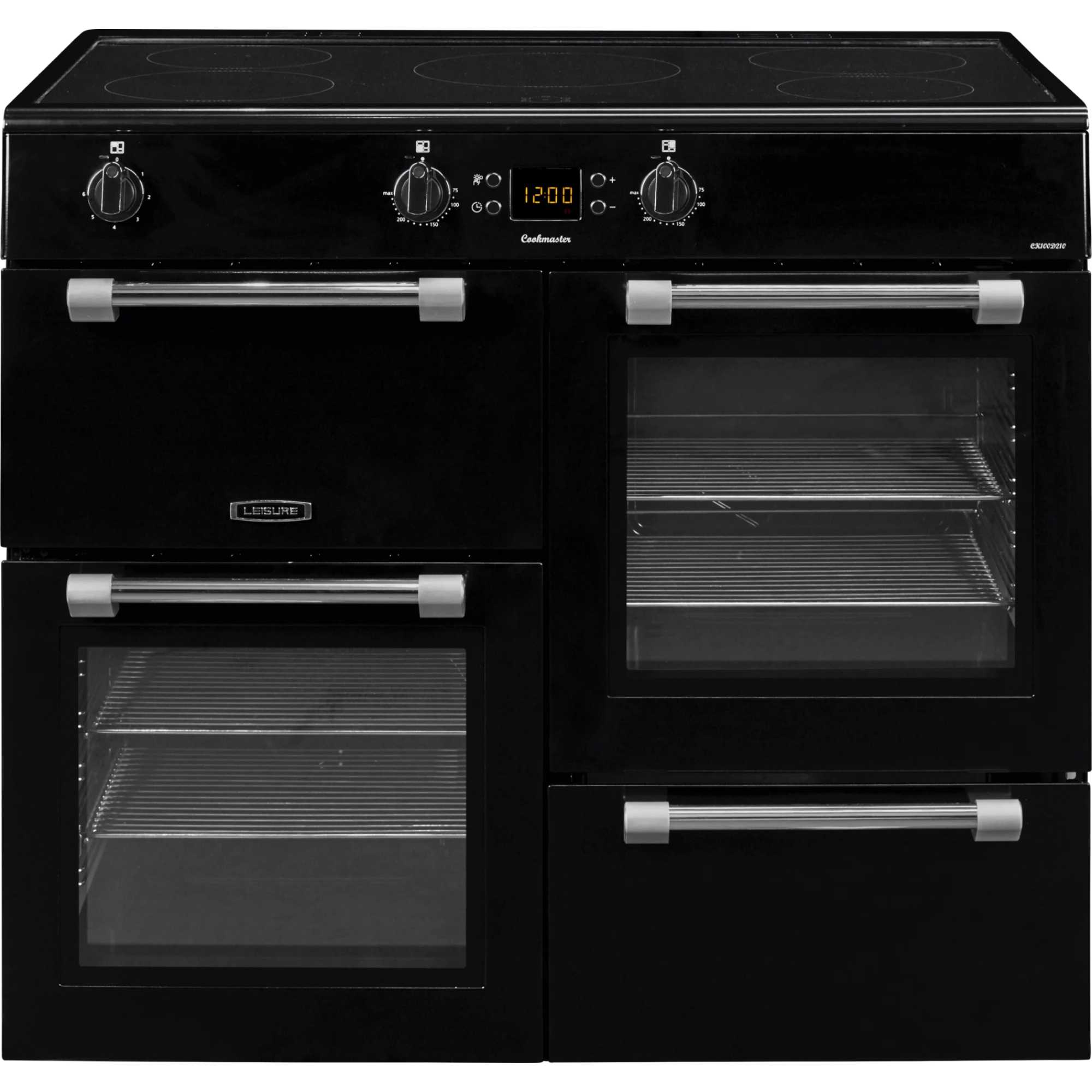 CK100D210K 100cm 5 Zone Induction Hob Range Cooker - Black