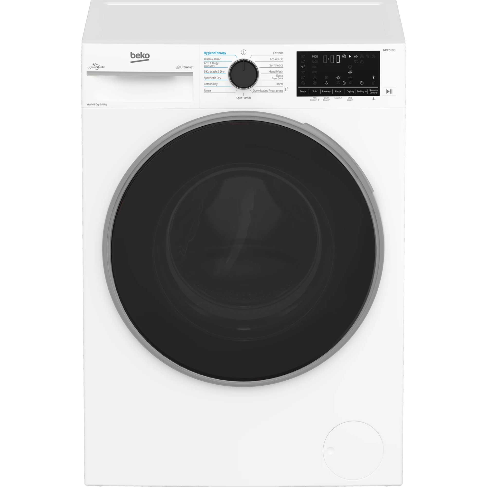 B5D59645UG 9kg Wash 6kg Dry Load Smart Washer Dryer - Grey