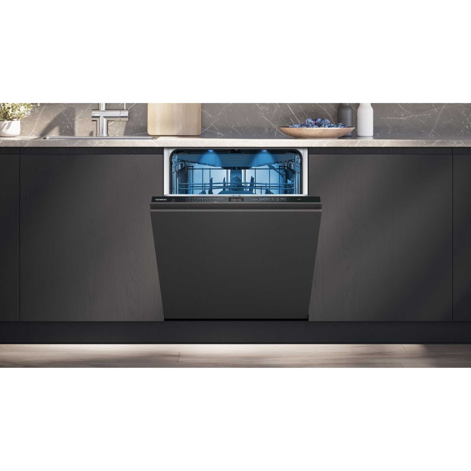 SN95EX12CG iQ500 60cm 14 Place Setting Fully-Integrated Dishwasher