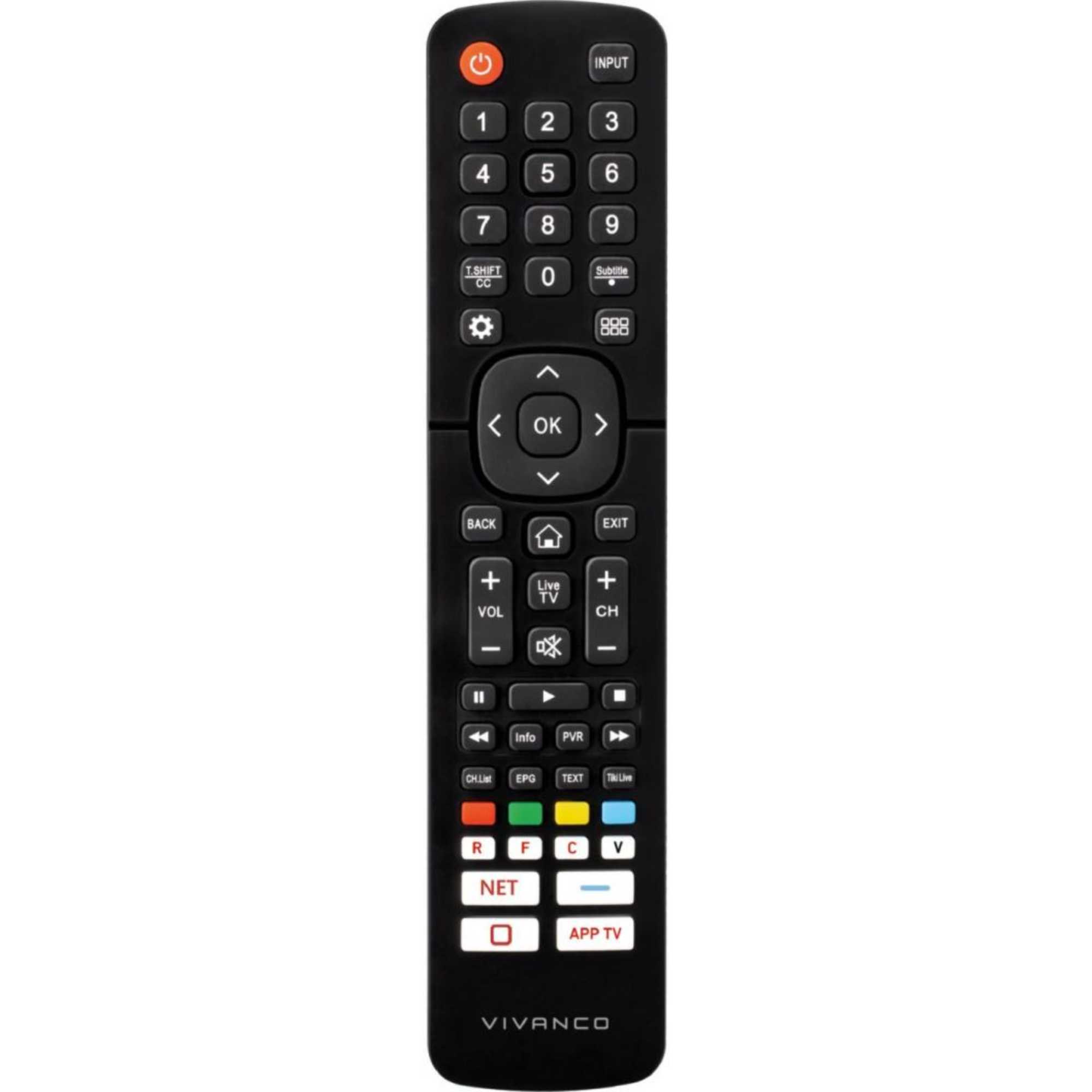 VVREMOTEHIS Replacement Remote Control for Hisense TVs