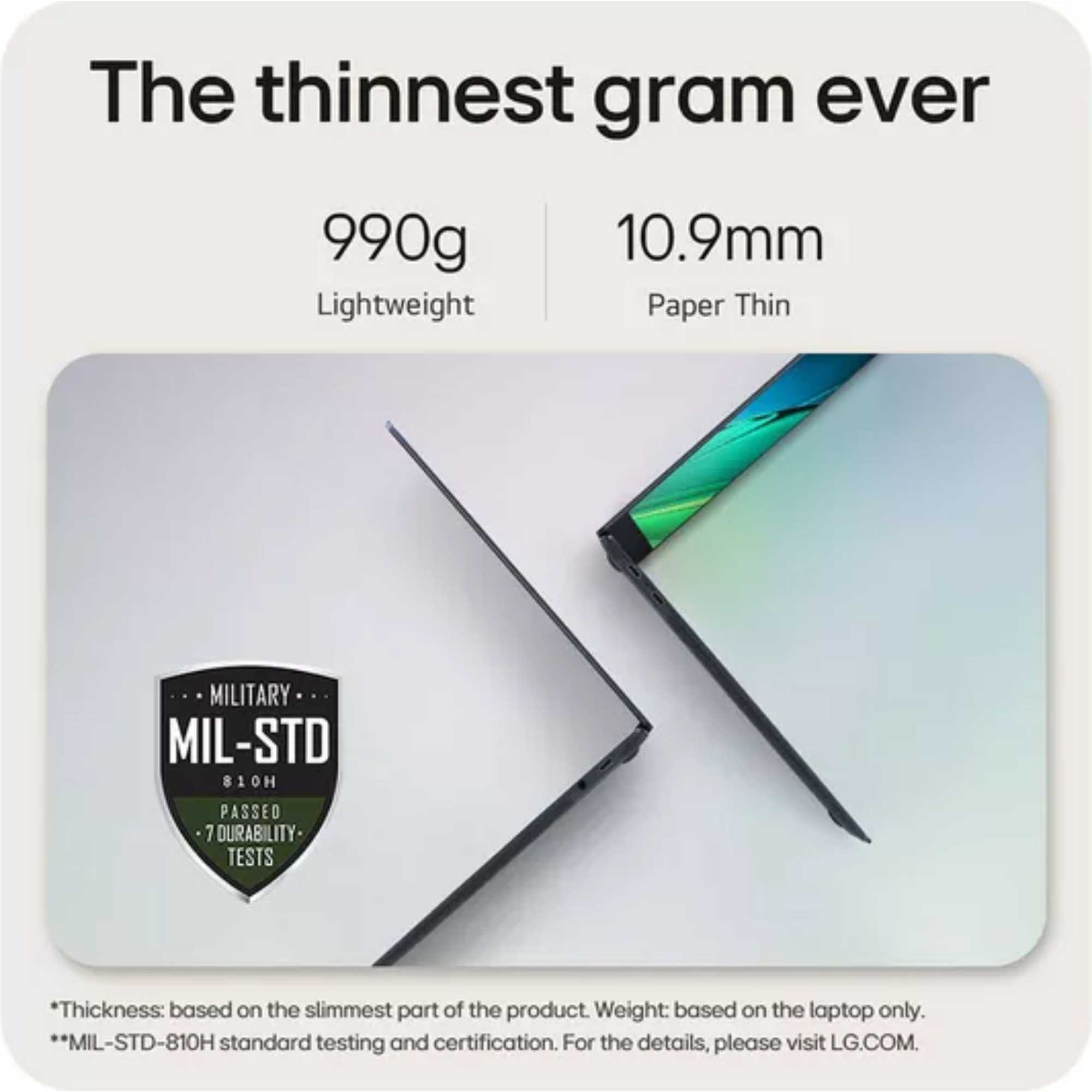 15Z90ST-G.AD78A1 15.6" gran SuperSlim Laptop OLED Intel Core Ulta 7 16GB RAM