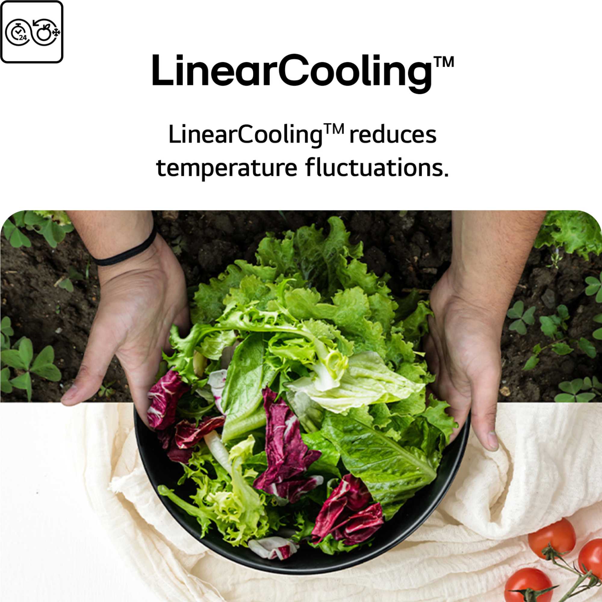 GSLC40EPPE NatureFRESH American Style Fridge Freezer - Matte Black