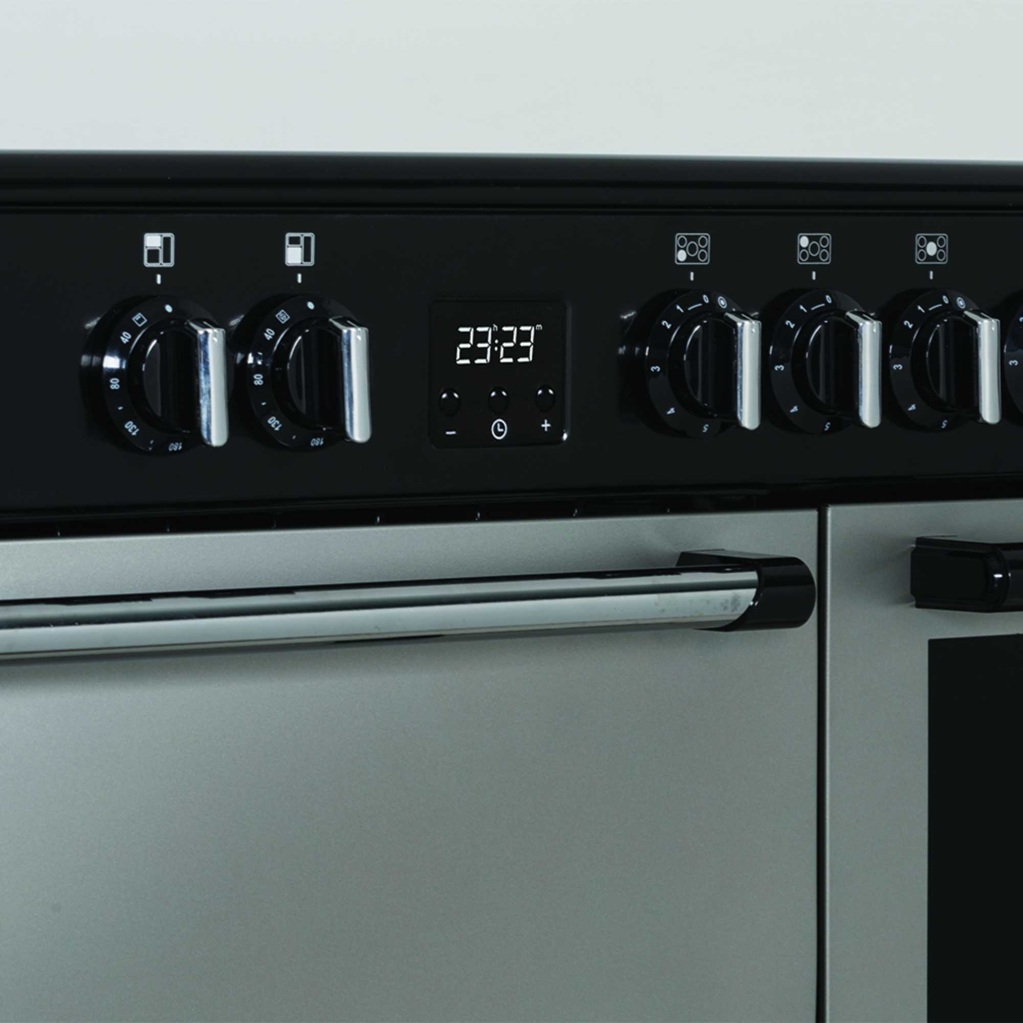 C90RCC 90cm Electric Range Cooker with 5 Ceramic Hobs - Silver