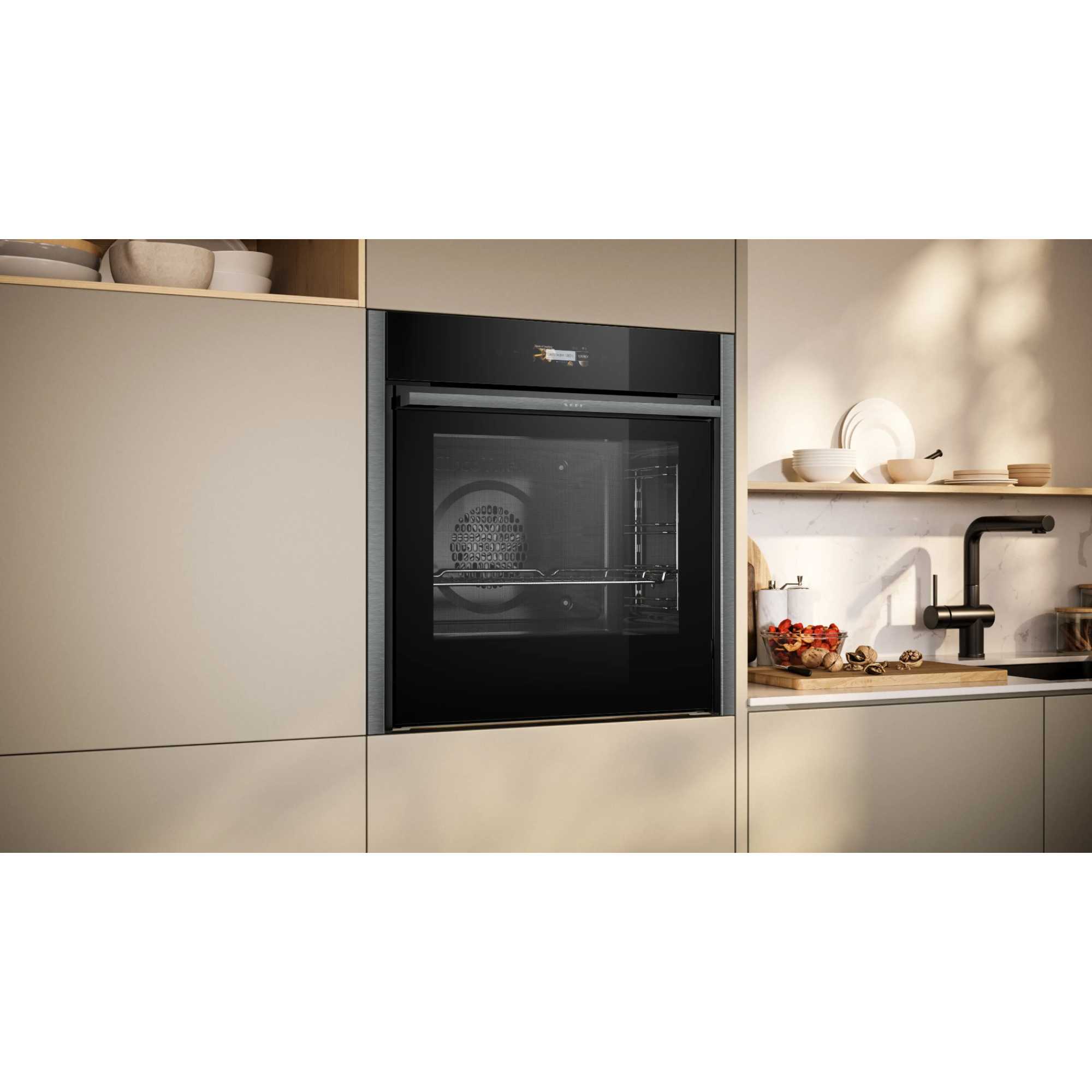 N 70 B54CR71G0B Slide&Hide Built-In Smart Single Oven - Graphite Grey
