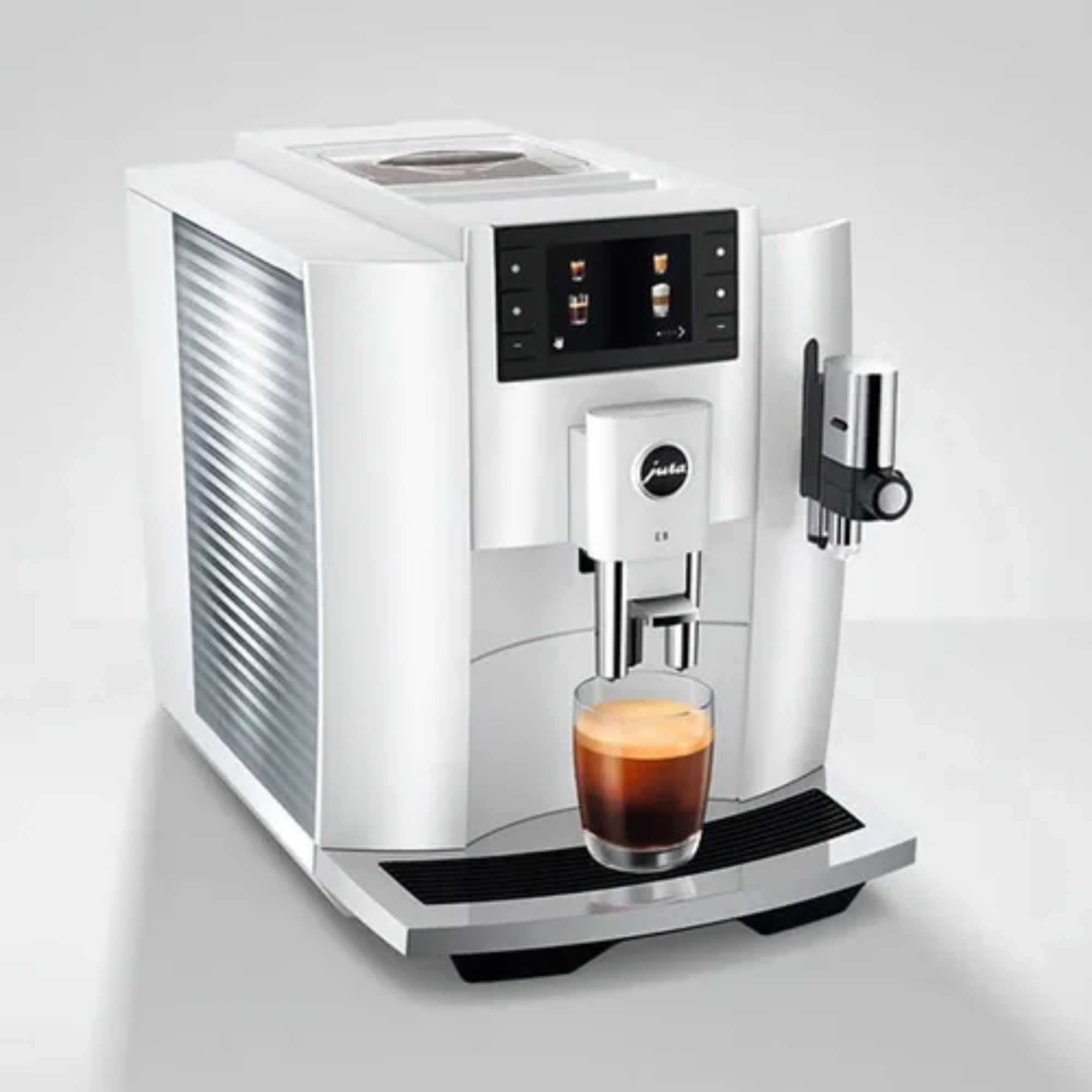 E8 Smart Bean to Cup Coffee Machine - Piano White