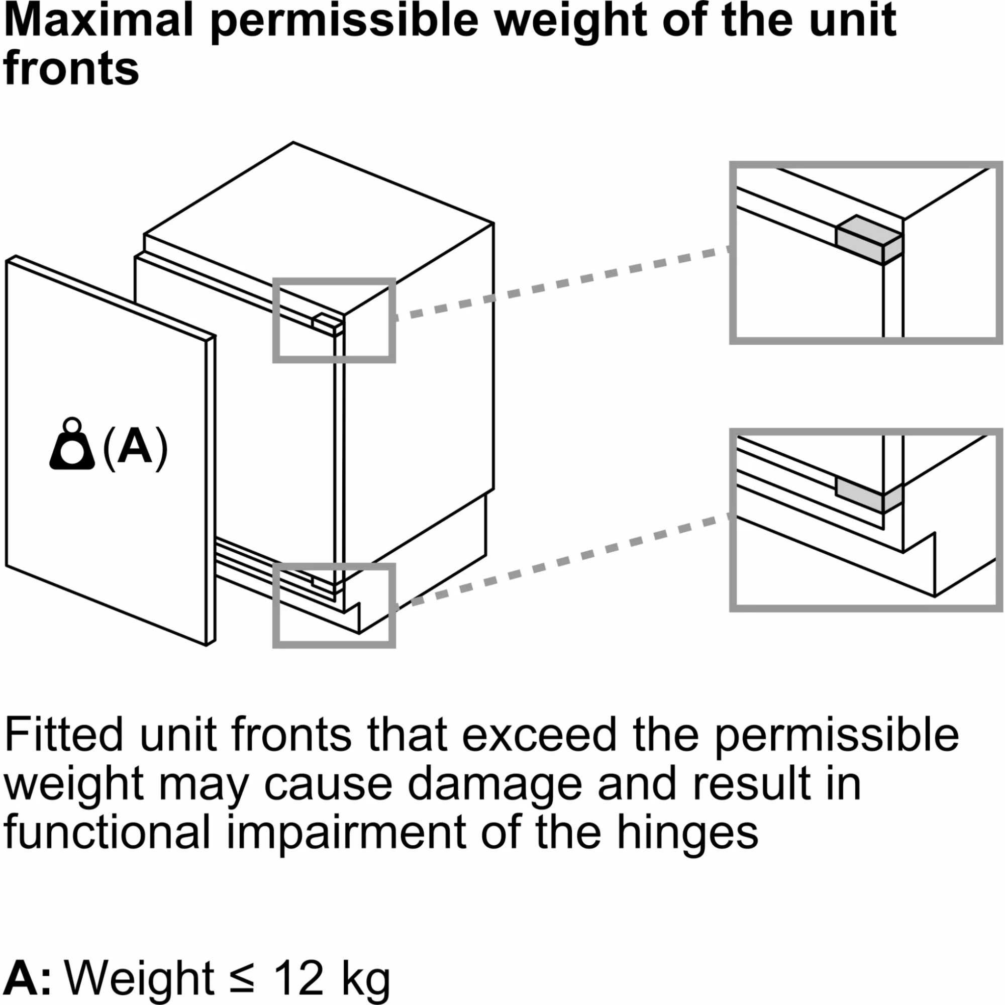 KUL22VFD0G Series 4 93l Built-In Fridge with Ice Box