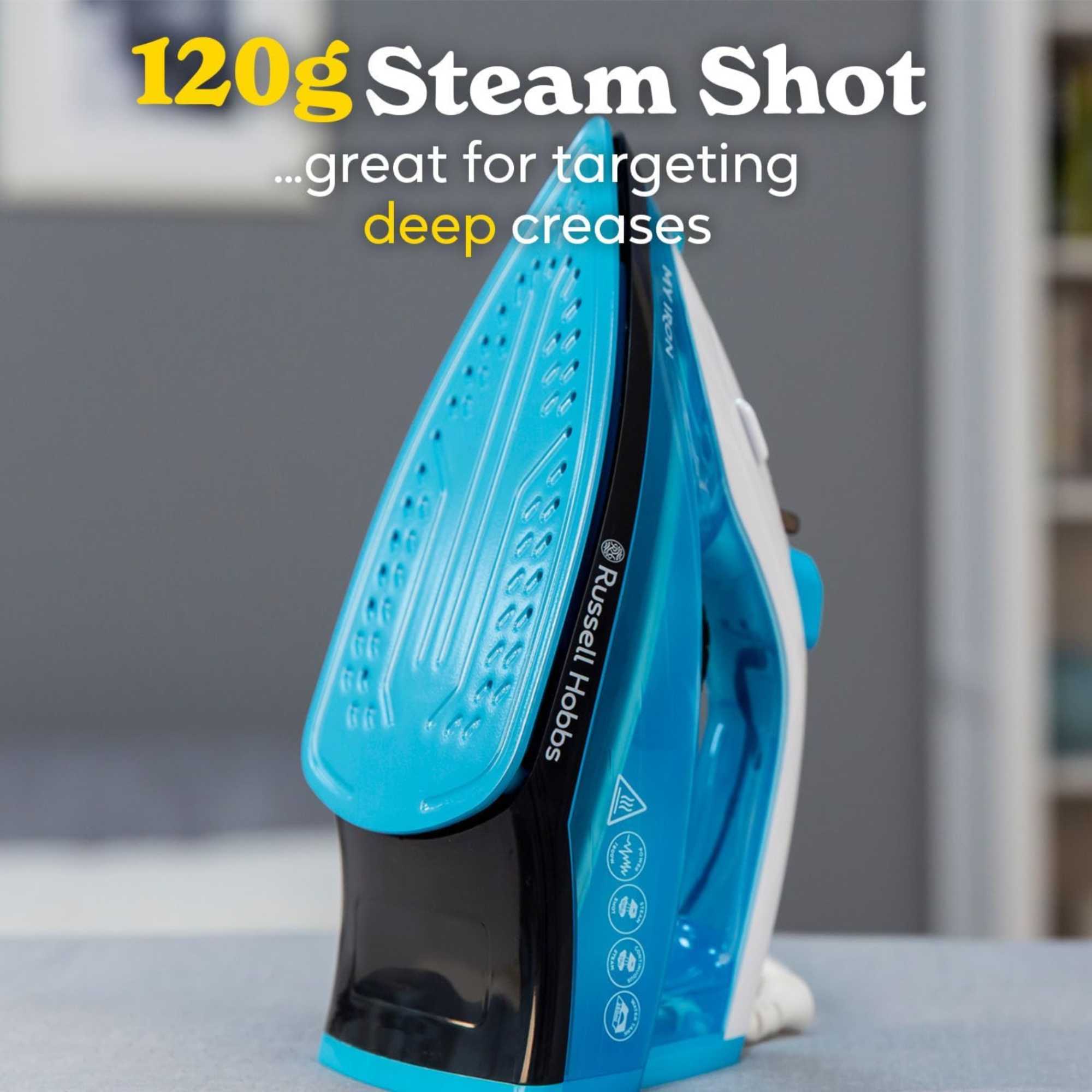 25580 My Iron 1800w Ceramic Soleplate - White/Blue