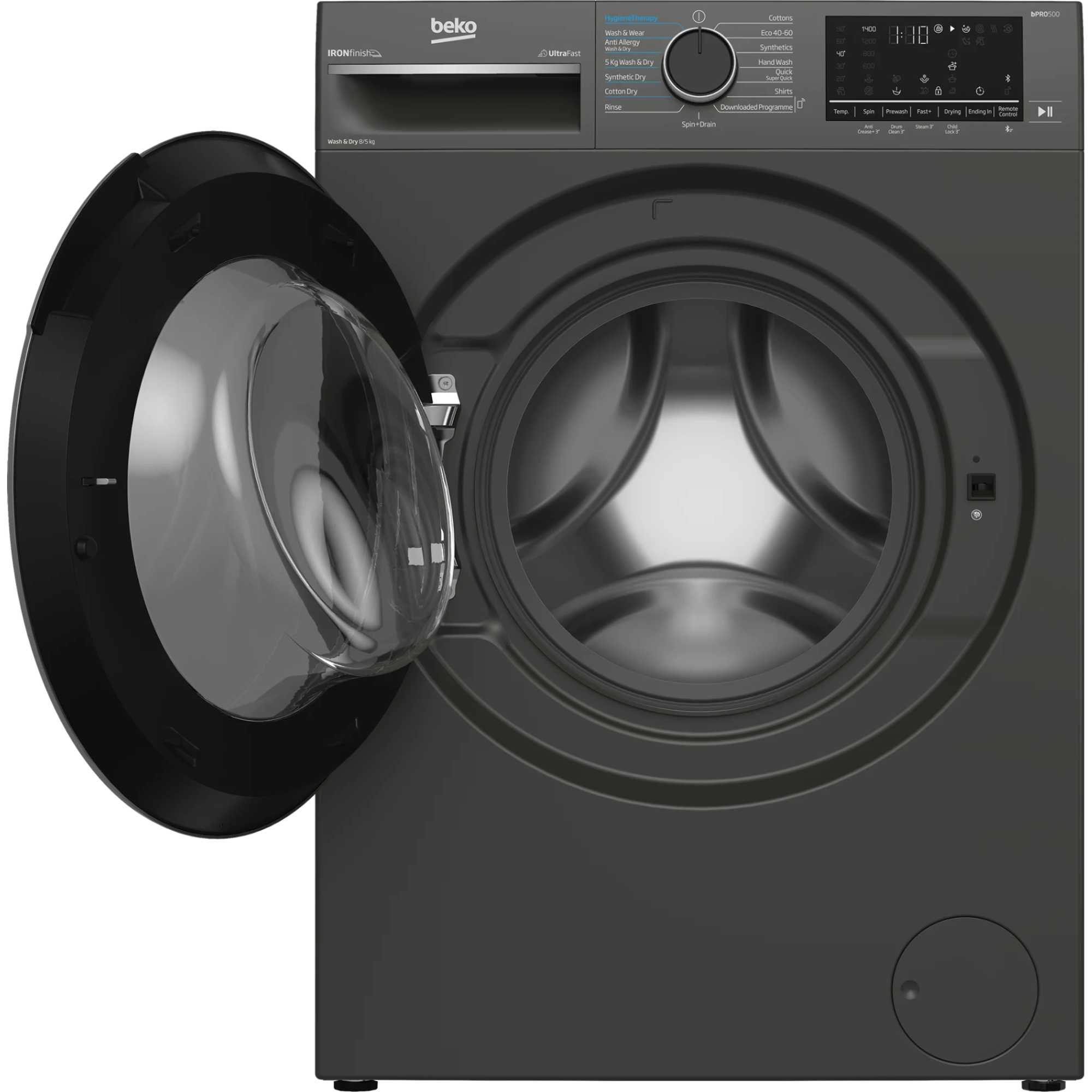 B5D58544UG 1400rpm 8kg / 5kg Washer Dryer with UltraFast - Graphite