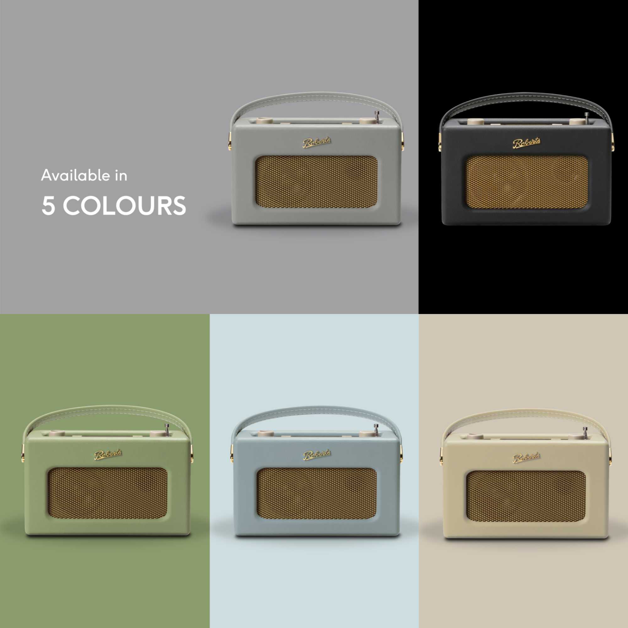 RD70BLK 1950s Style Clock Radio - Black