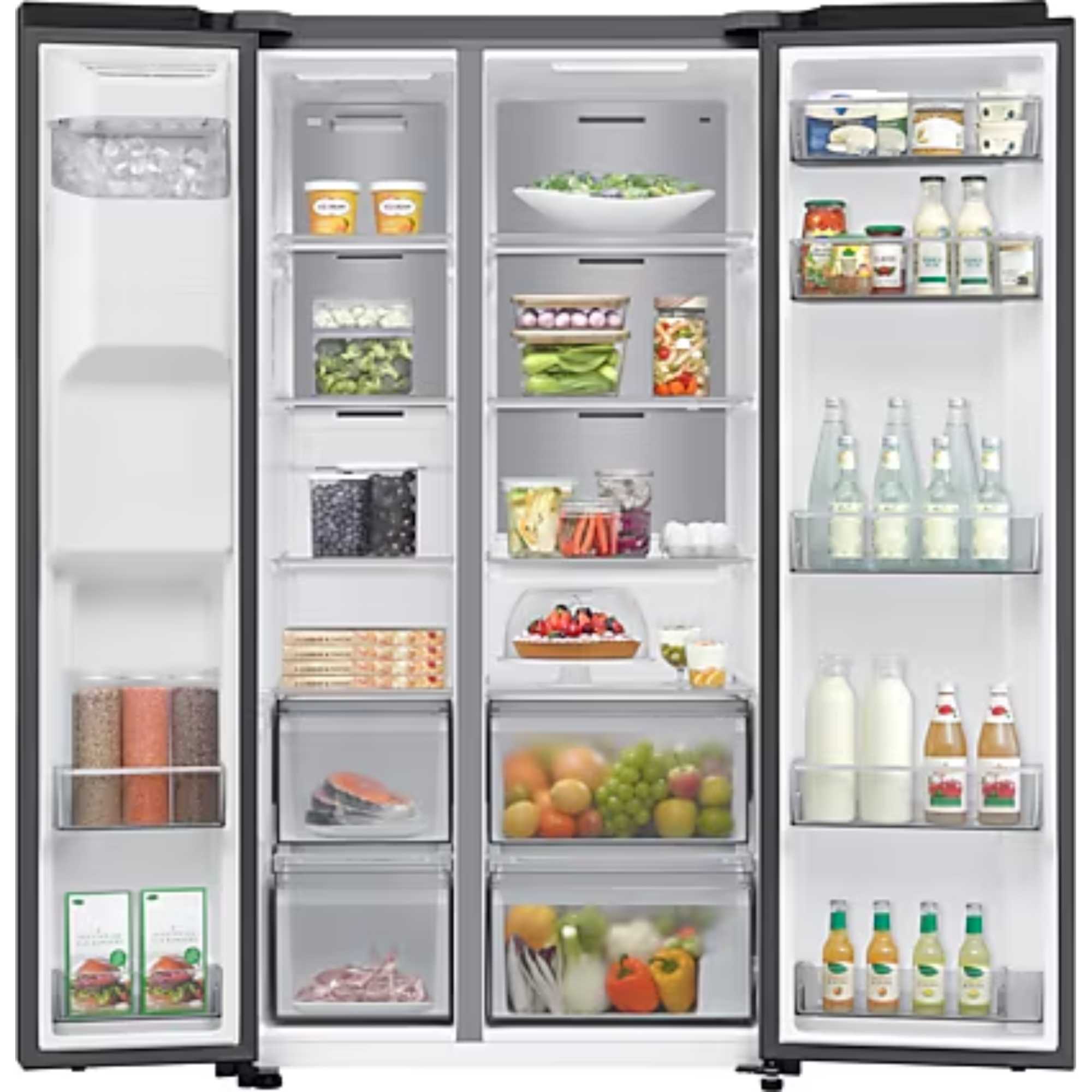 Samsung Series 6 RS70F64KEFEU Bespoke AI American Fridge Freezer - Black