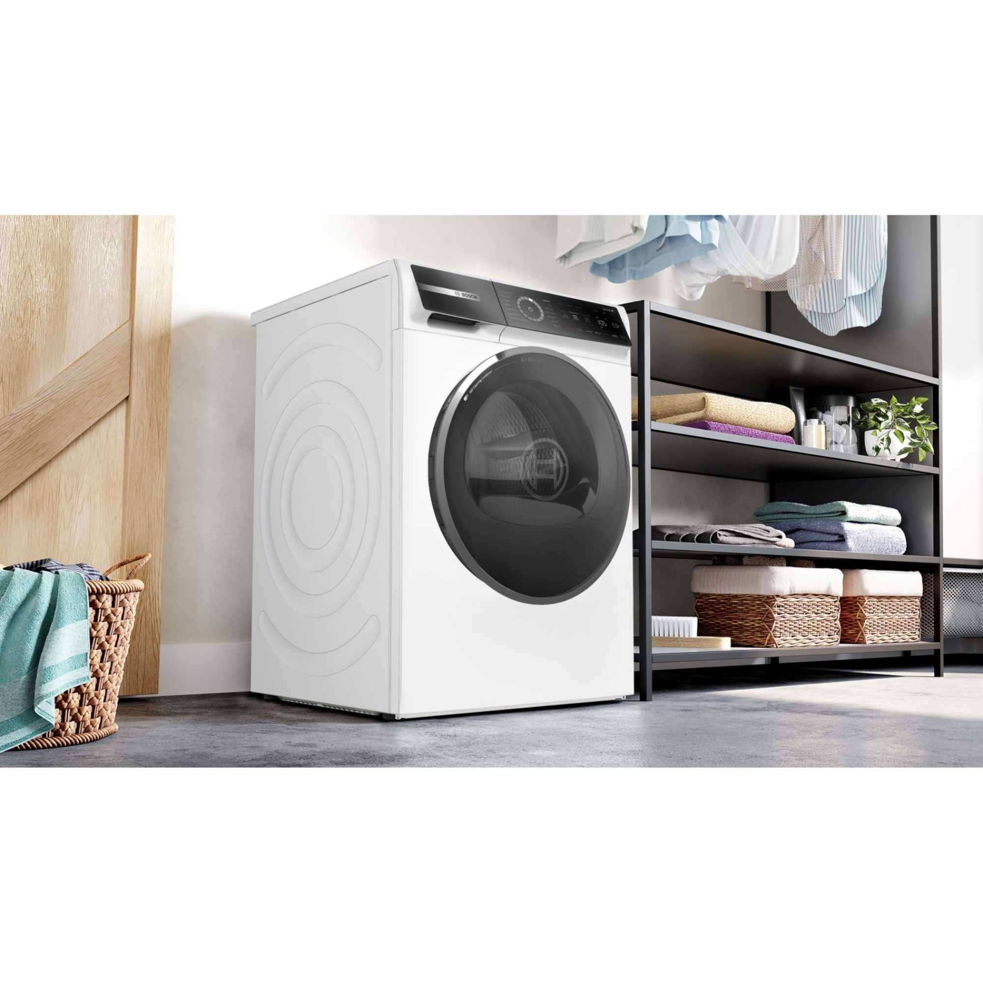 WRB247C9GB Series 8 9kg Smart Heat Pump Tumble Dryer - White