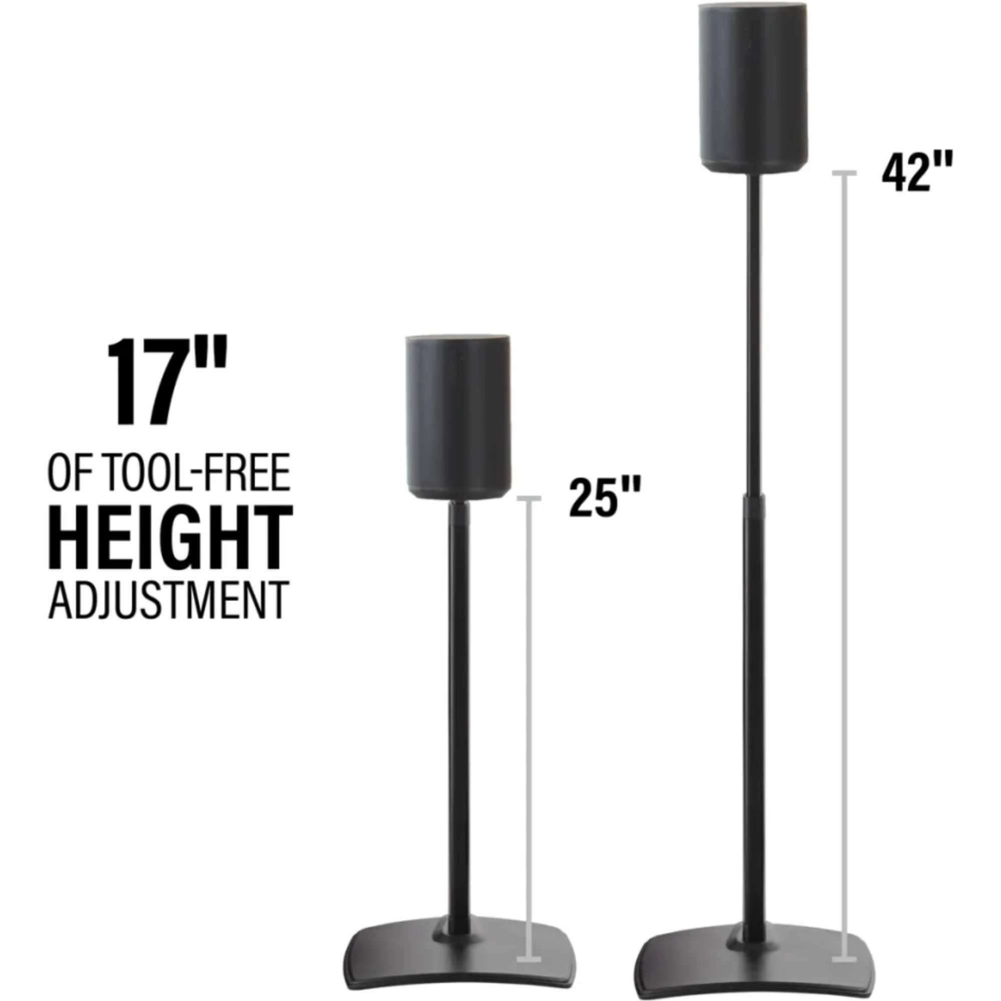 BSSEA2 Elite Height-Adjustable Speaker Stands for Sonos Era 300 and Era 100