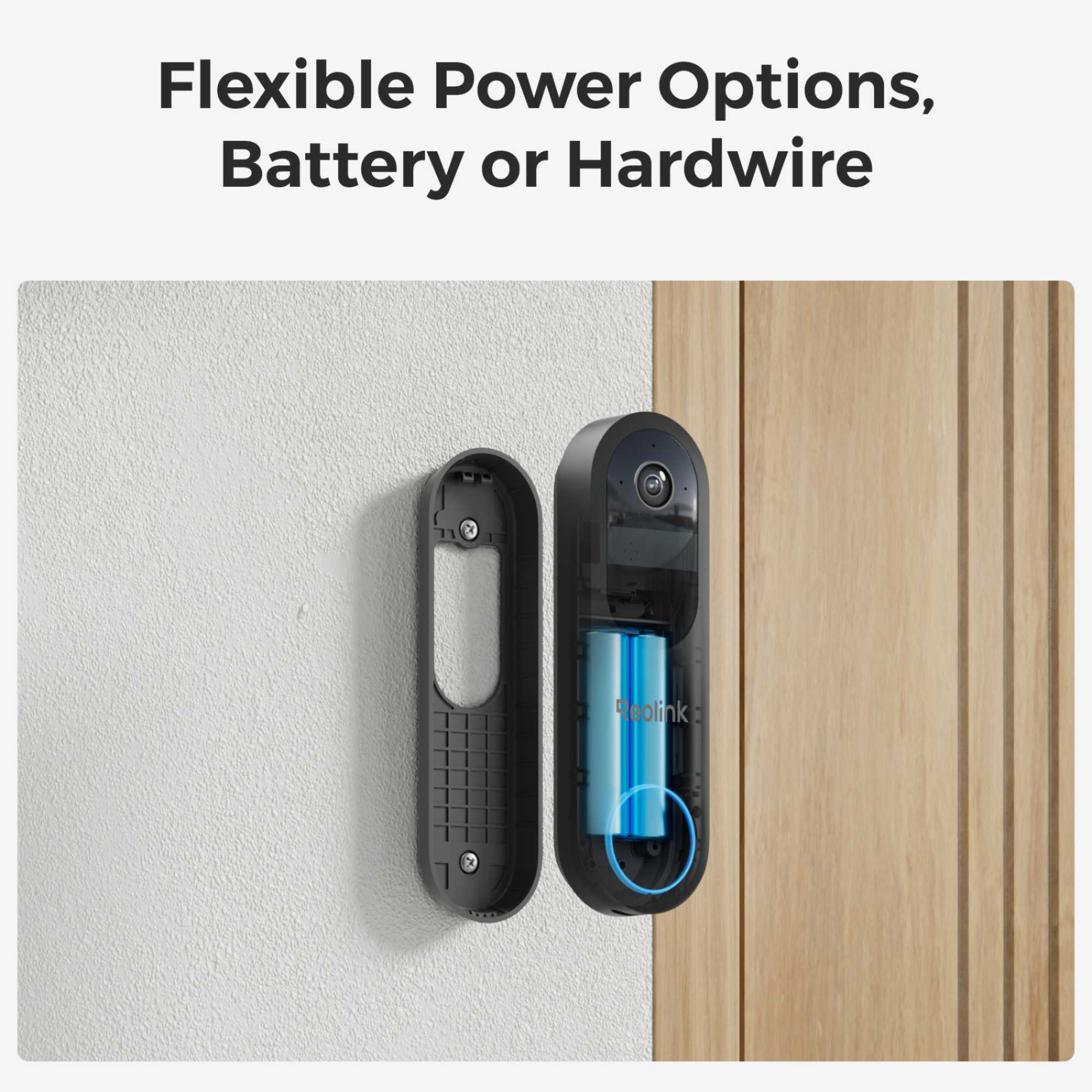 2K WiFi Battery Video Doorbell, Smart Detection with Chime + 64GB