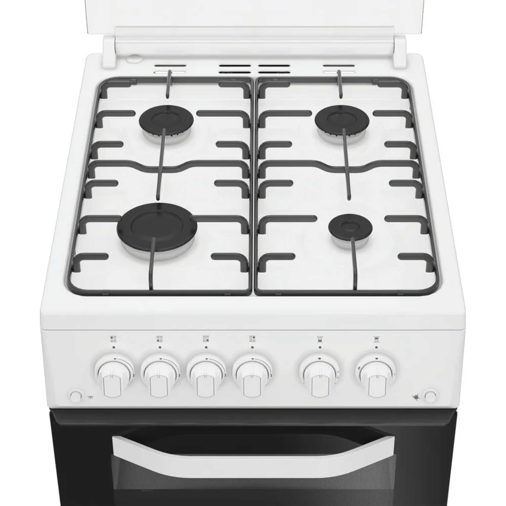HDG5GCW 50cm 4 Burner Gas Cooker - White