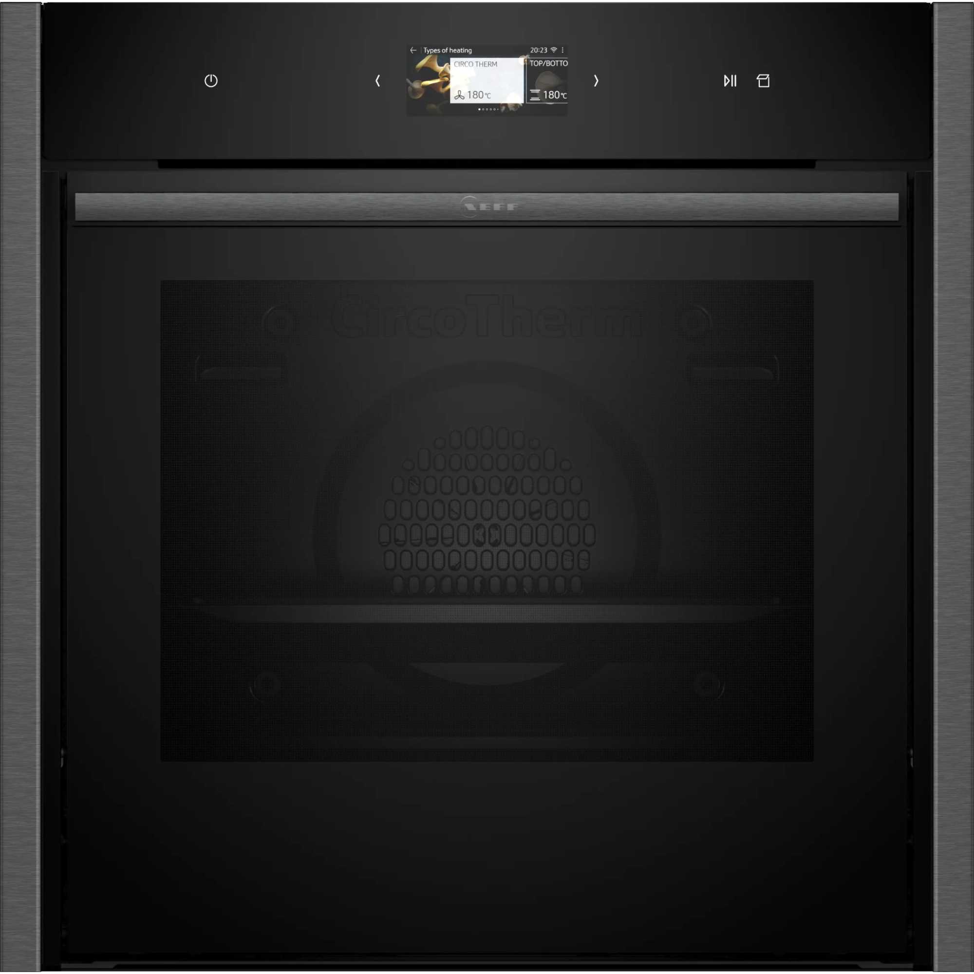 N 90 B64FS31G0B Slide&Hide Built-In Smart Single Oven with Steam Function - Graphite Grey