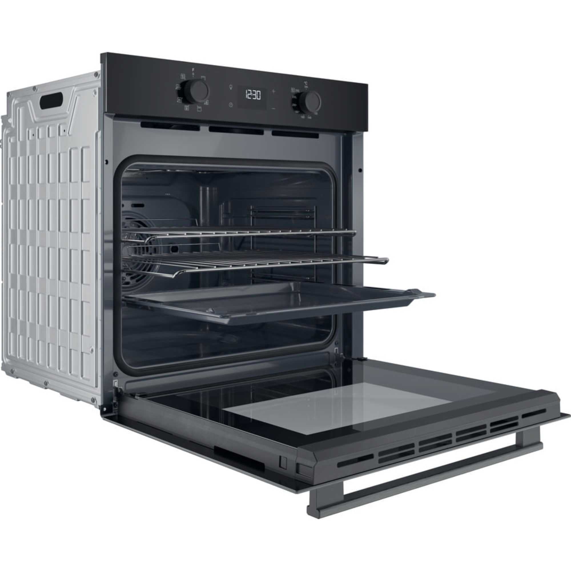 HO 455H B UK Class 2 Multiflow Single Electric Fan Oven - Black