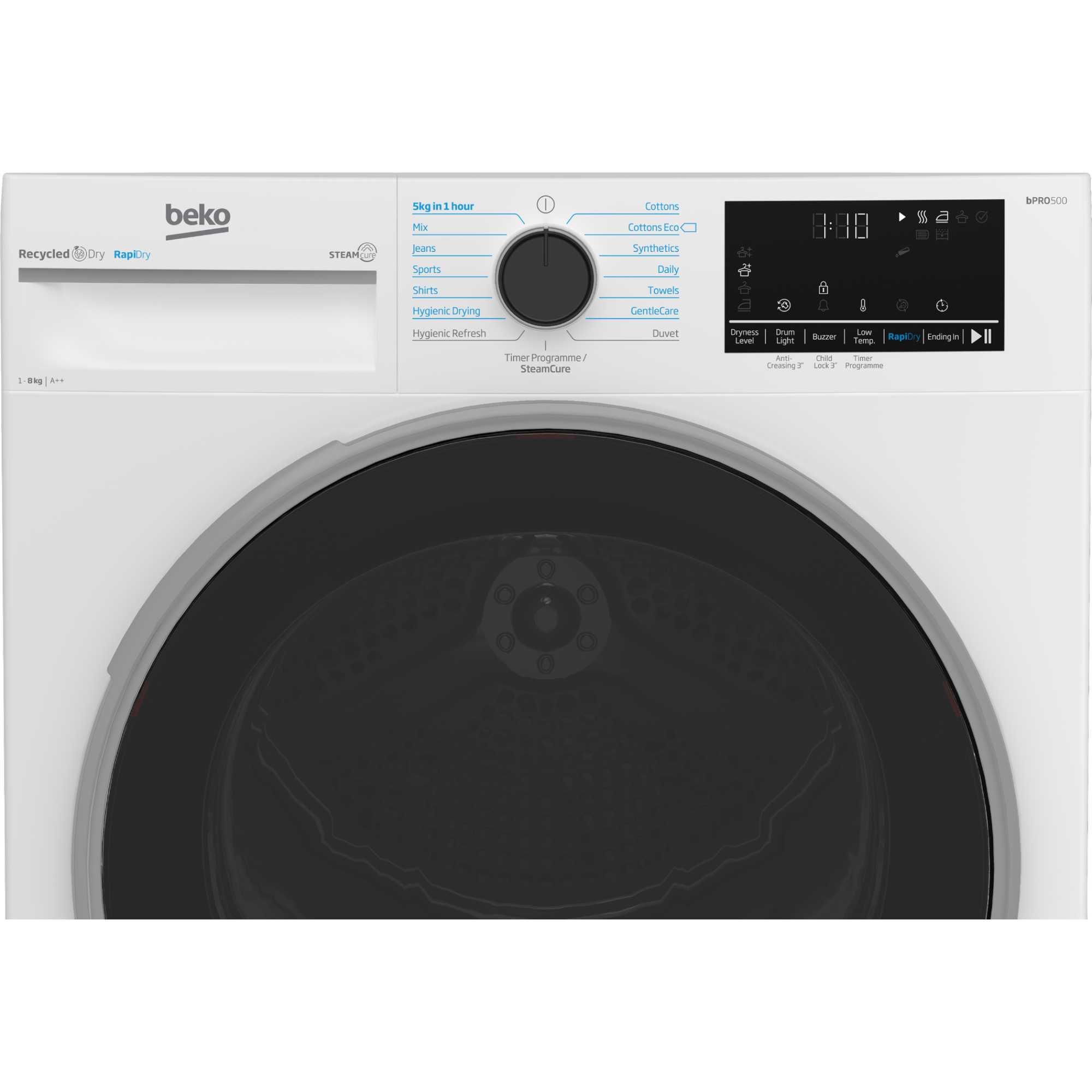 B5T48231RW 8kg Heat Pump Tumble Dryer - White