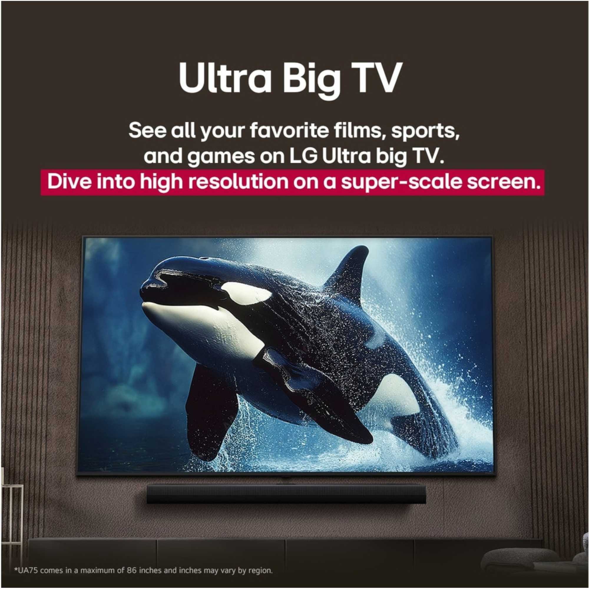 UA74 65" 4K Ultra HD LED 60 Hz Smart TV - 65UA74006LB