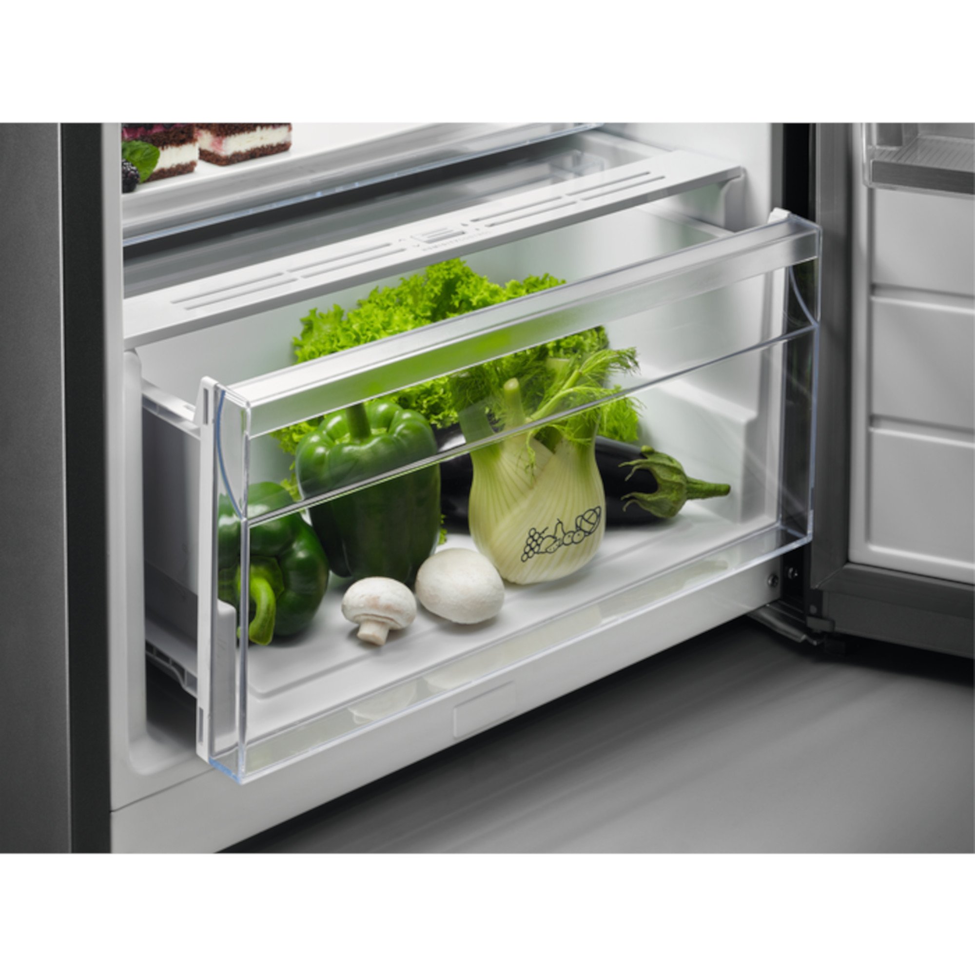 ZRME38FU2 MultiFlow Larder 390L Fridge - Stainless Steel