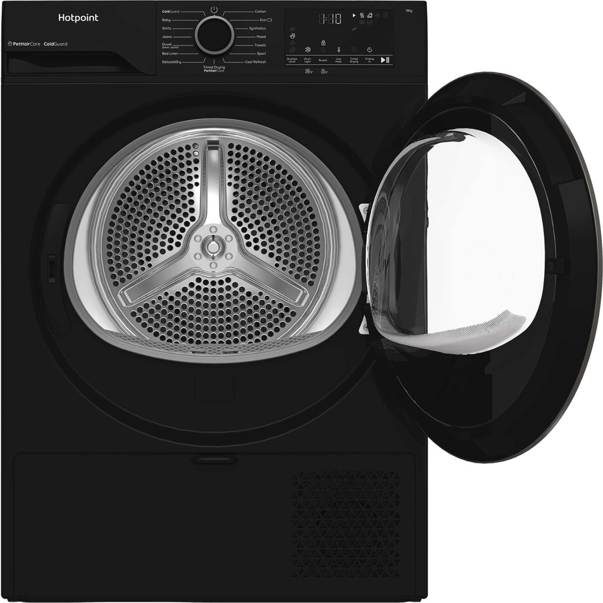 C HD 93M BB UK 9kg Heat Pump Tumble Dryer - Black
