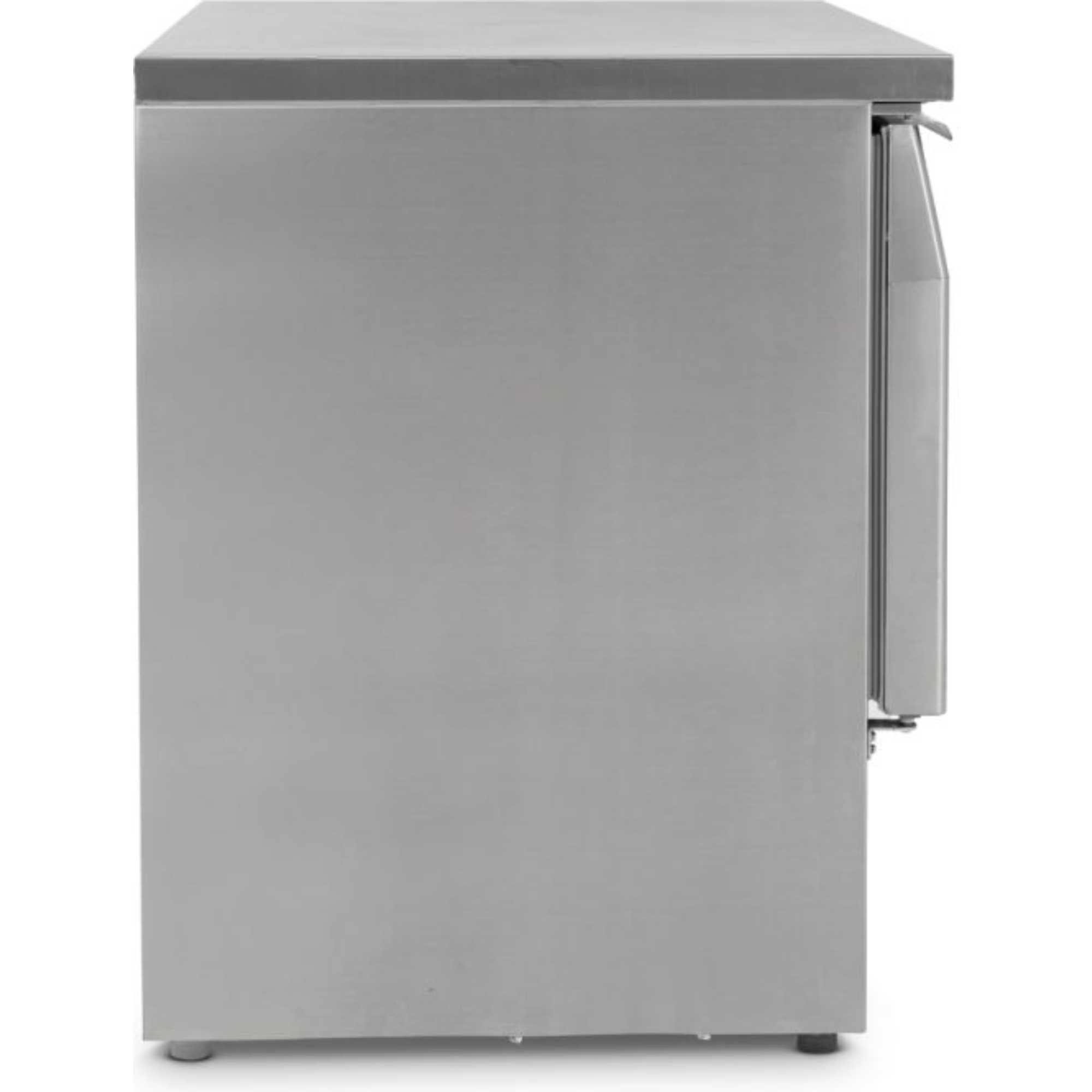 BCC2 Compact Double Door Undercounter 179L Refrigerator - Stainless Steel