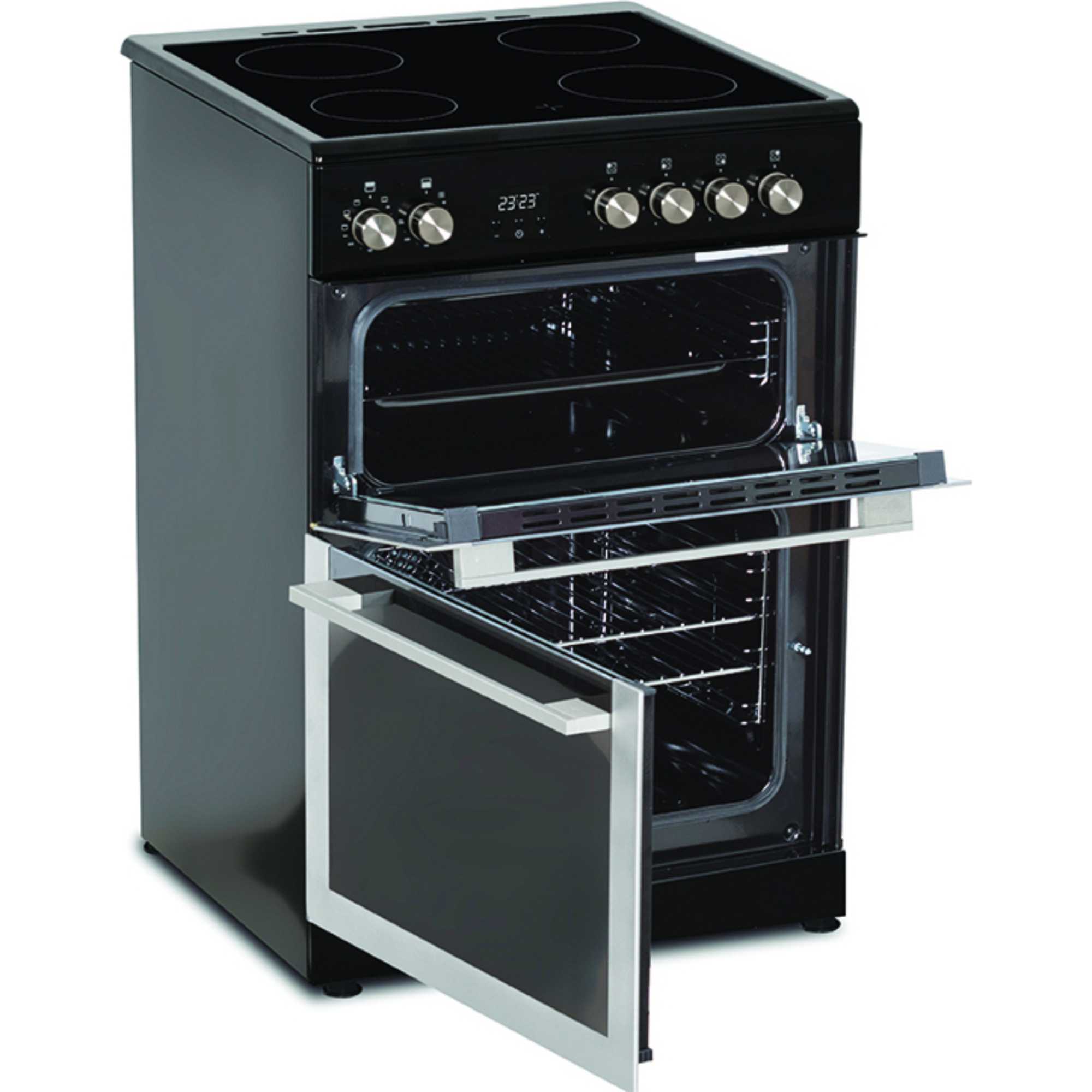 C60CDOX 60cm Double Oven Ceramic Cooker - Stainless Steel