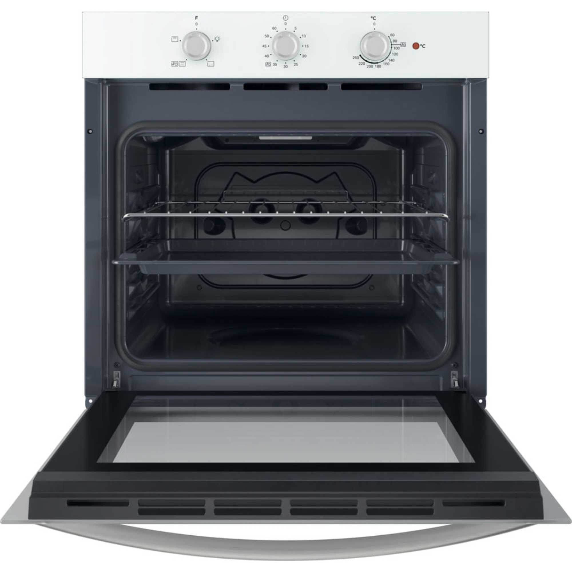 IO 232H W Click&Clean 60cm 71l Electric Single Fan Oven - White