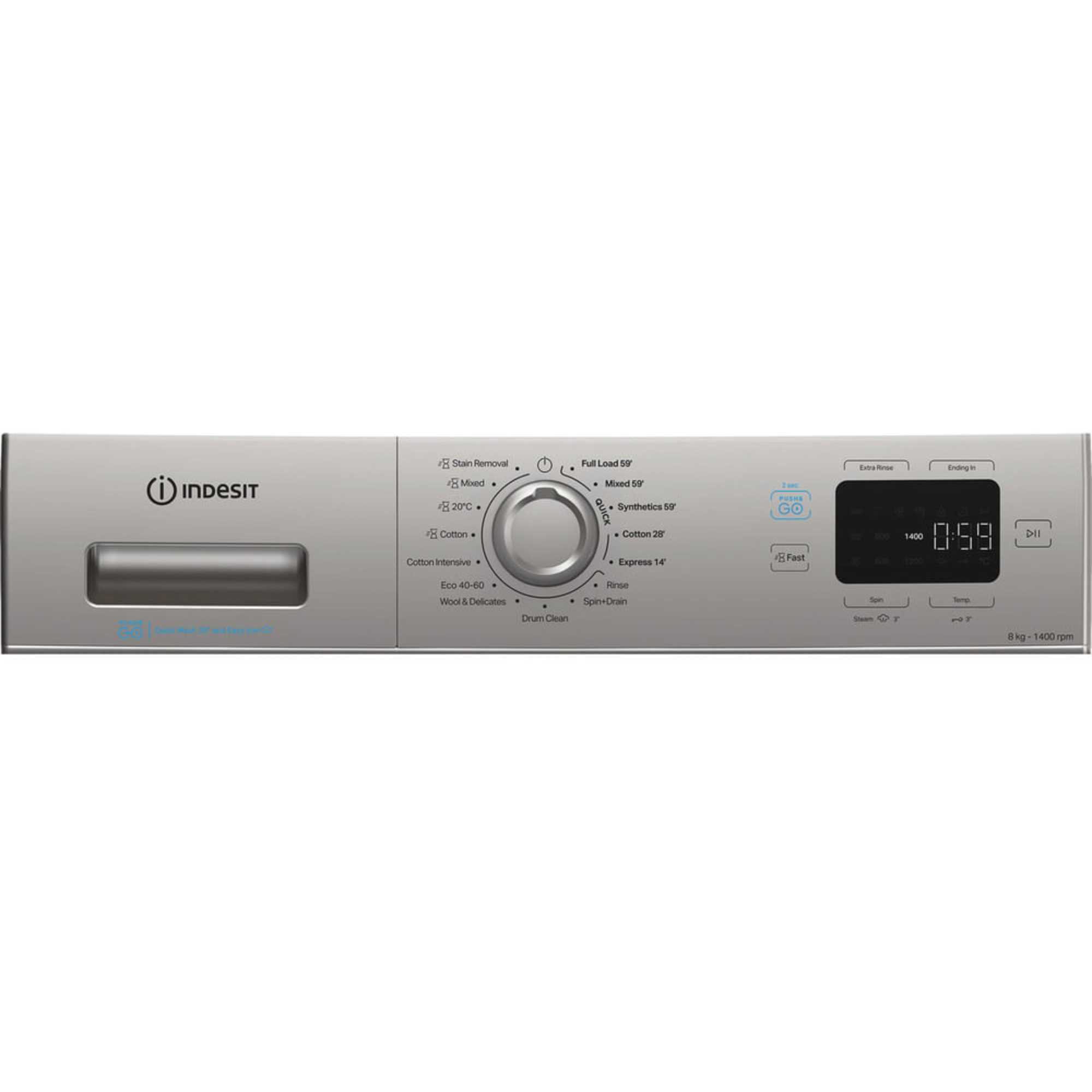 Push&Go 8kg 1400rpm Washing Machine - IP 846S PUSH&GO UK
