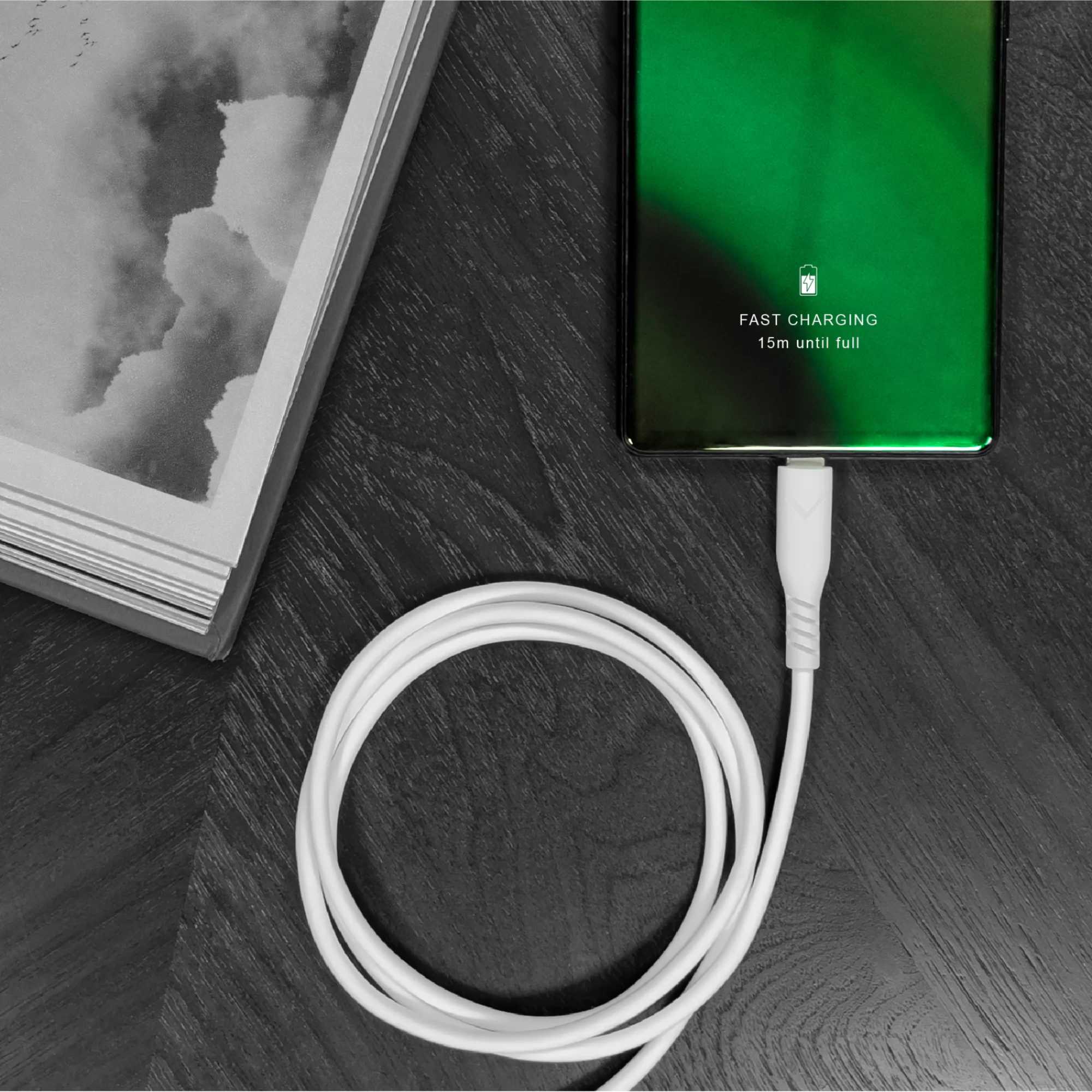 VAC100W1 Super-Fast 1m USB-A TO USB-C Cable