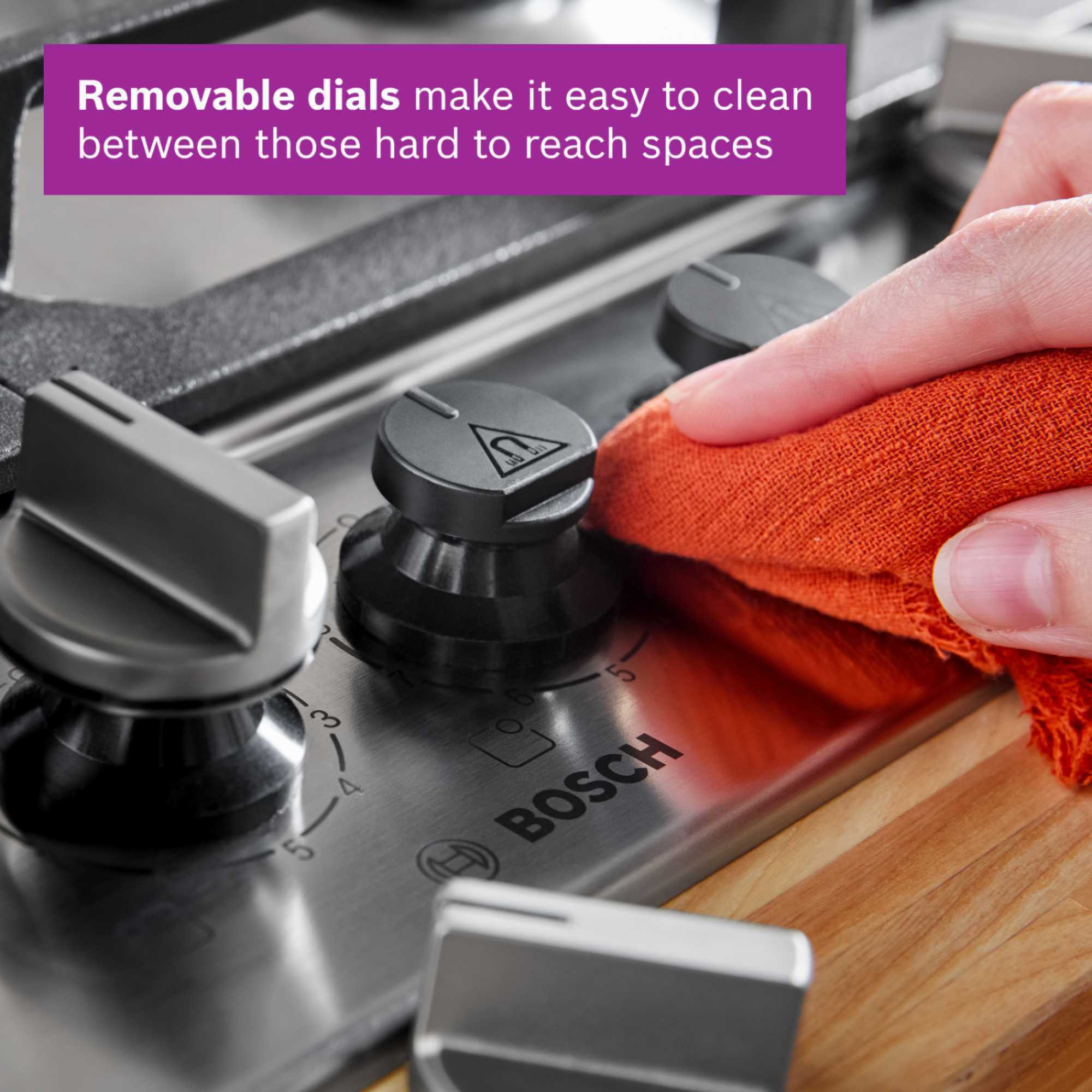 PCP6A5I90 Series 6 58cm 4 Zone Gas Hob - Stainless Steel