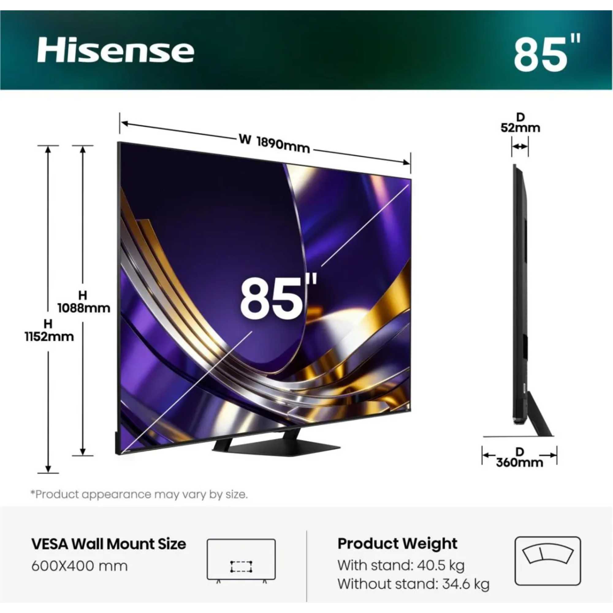 U7STUK-PRO 85" 4K Ultra HD ULED Freely Smart TV - 85U7STUK-PRO