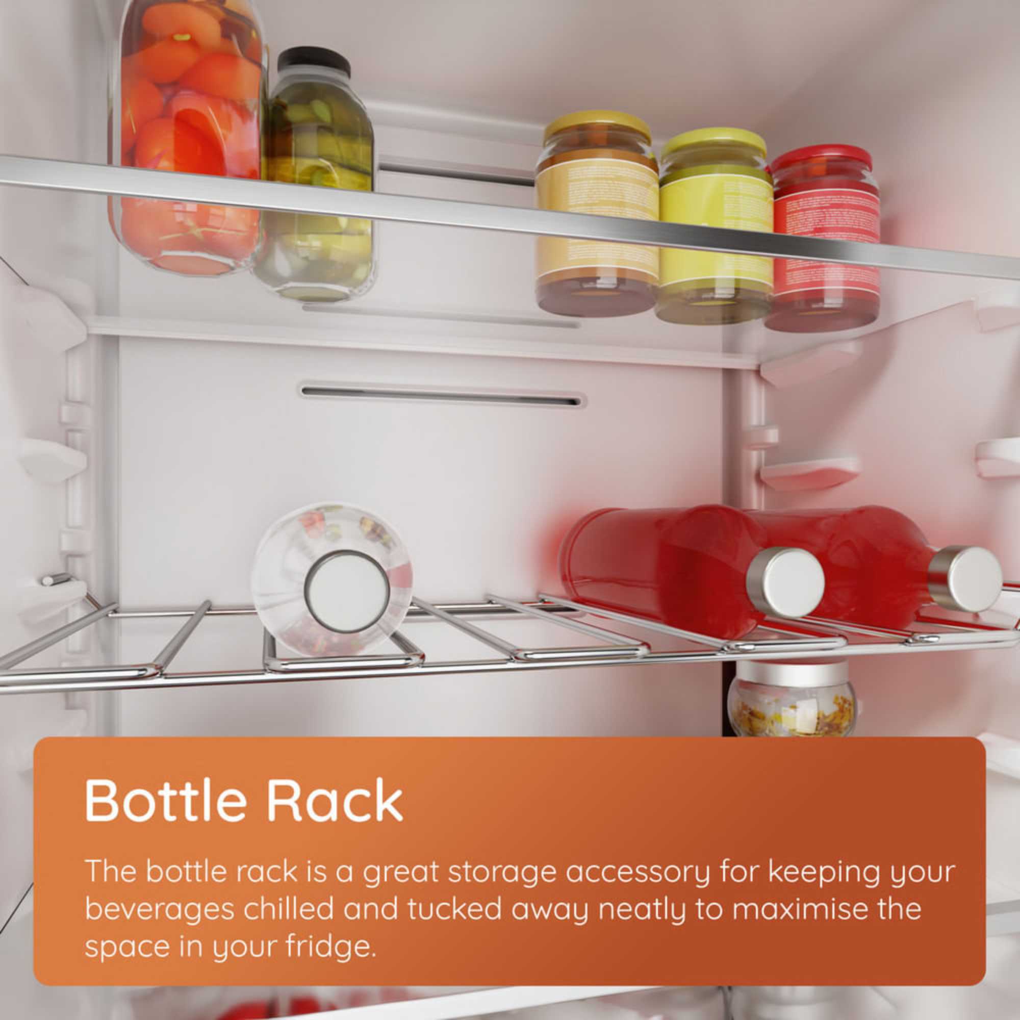 SH8 A2Q WRD UK 366l Low Frost Tall Larder Fridge - White