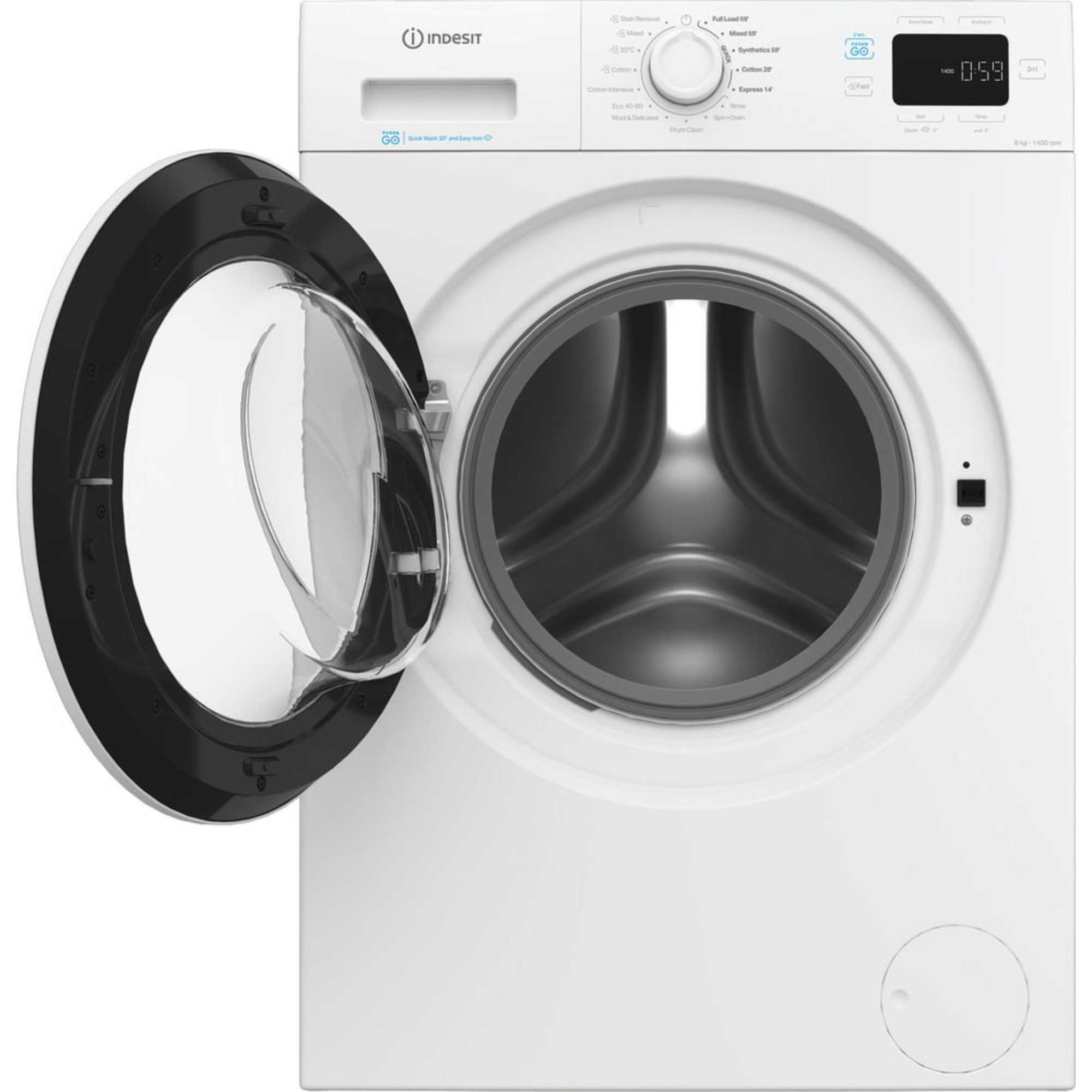 IP 846 PUSH&GO UK 8kg 1400rpm Washing Machine - White