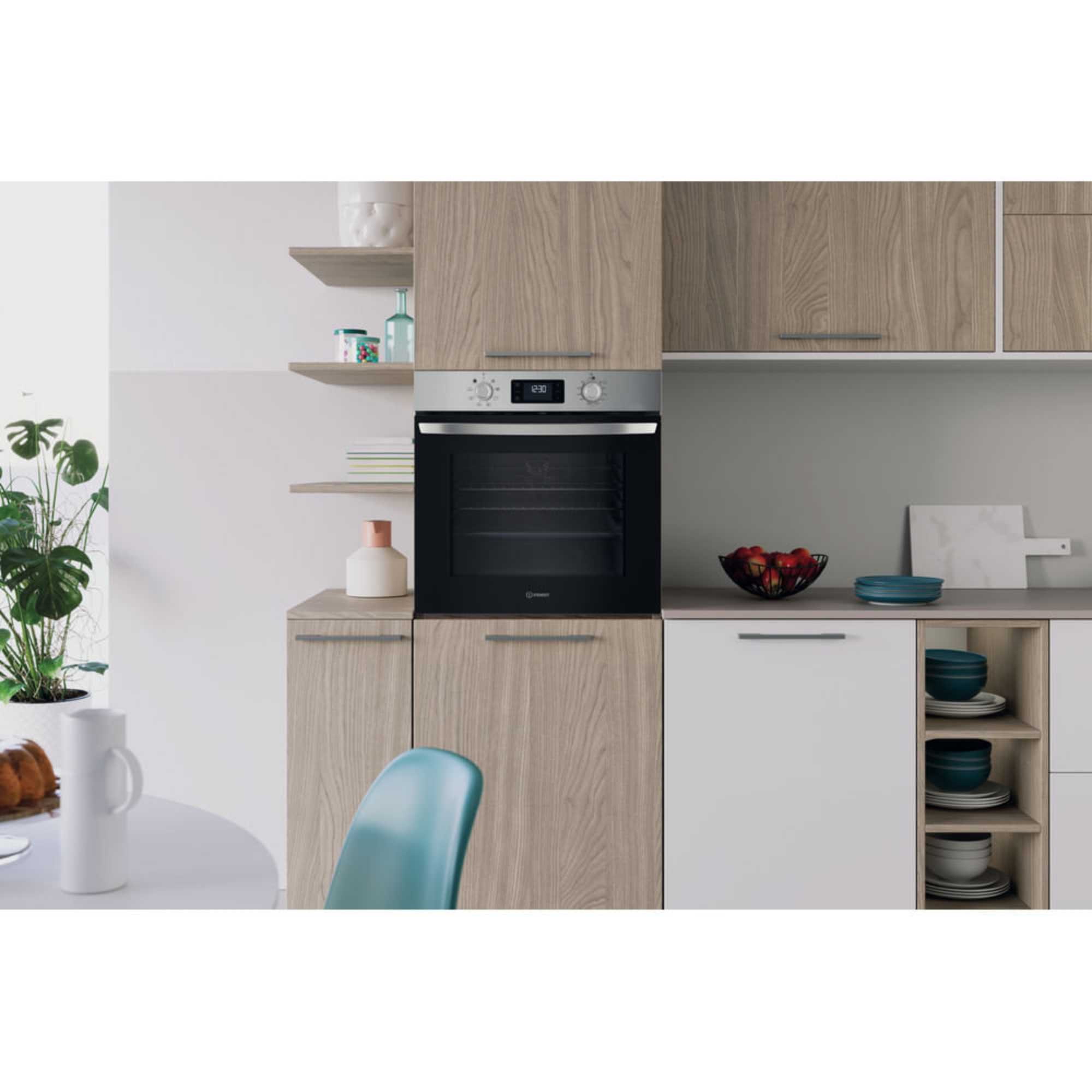 IO 253 X UK Turn&Go Single Fan Oven - Stainless Steel