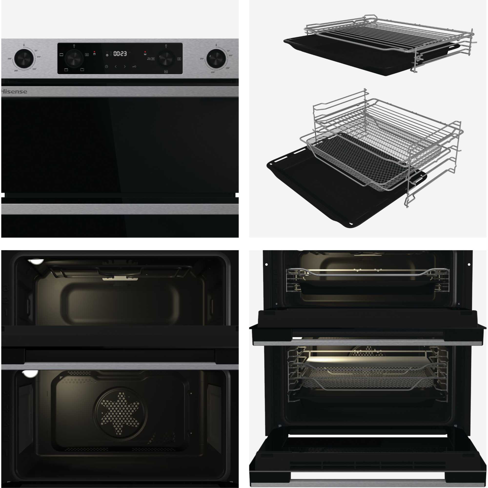 BUD714221CX Multi System Double Oven - Stainless Steel