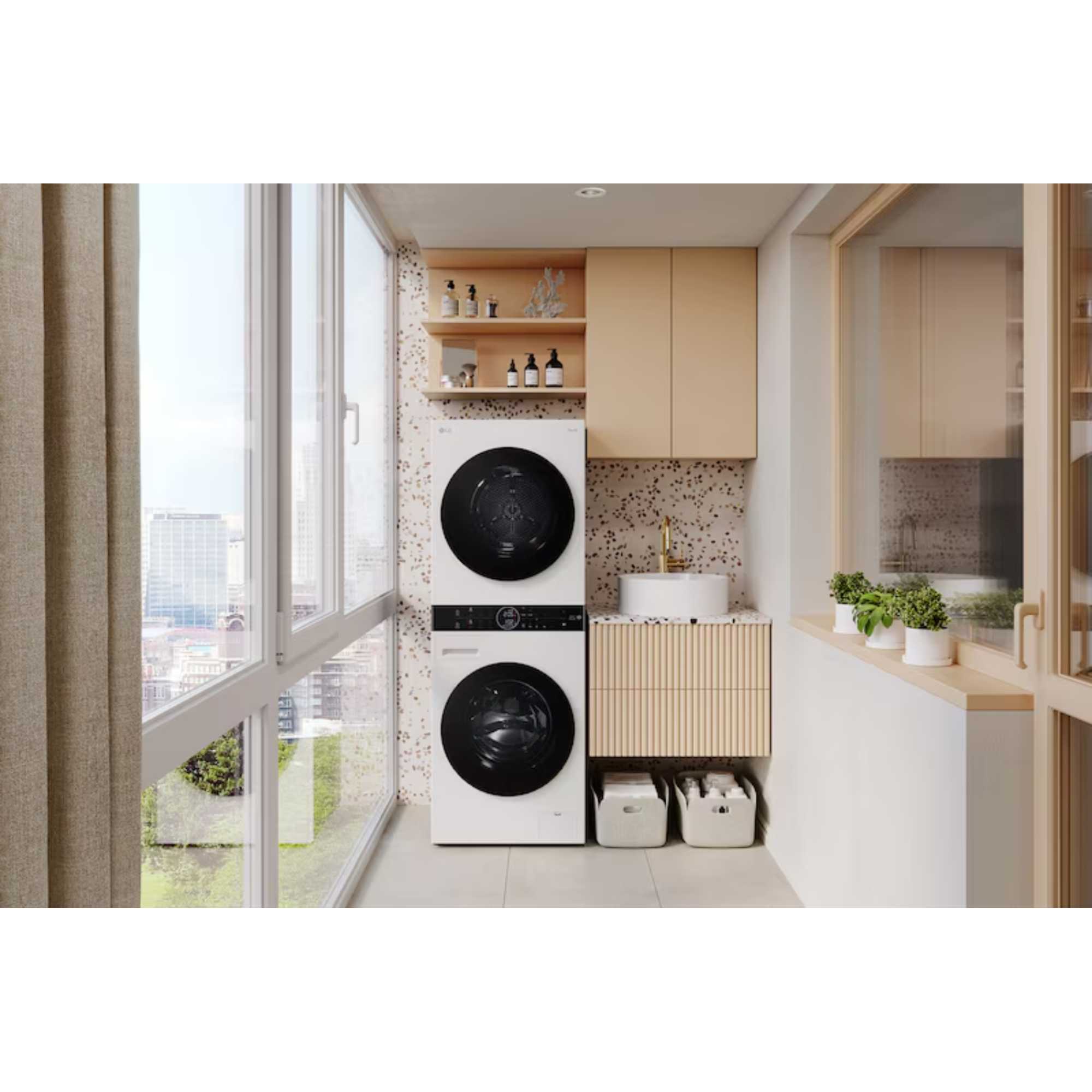 12kg Wash 10kg Dry 1400rpm Washer Dryer Tower - WT1210WWF
