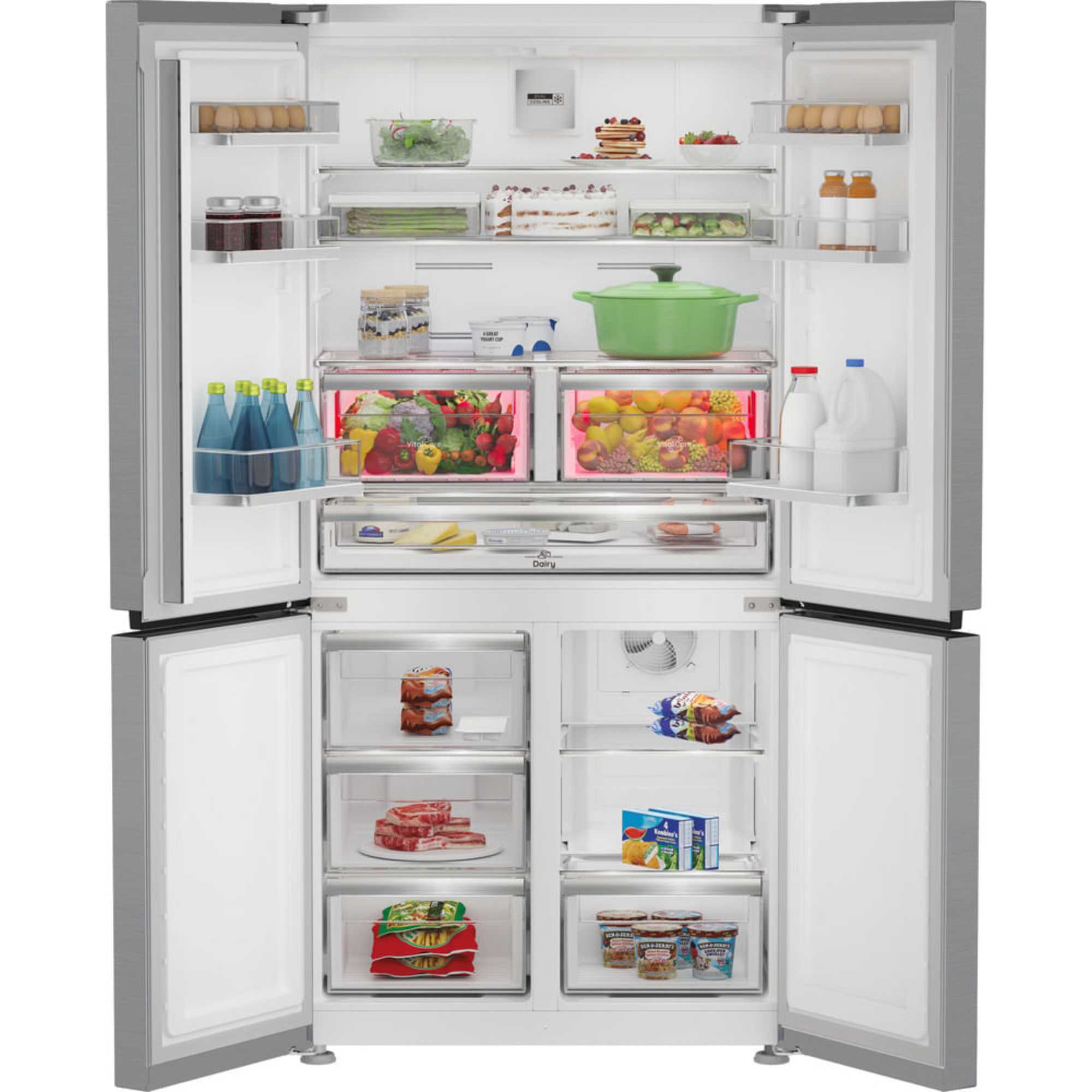 American Style Fridge Freezer 60/40 Dual No Frost - Inox - HPGF 6544 X4UK