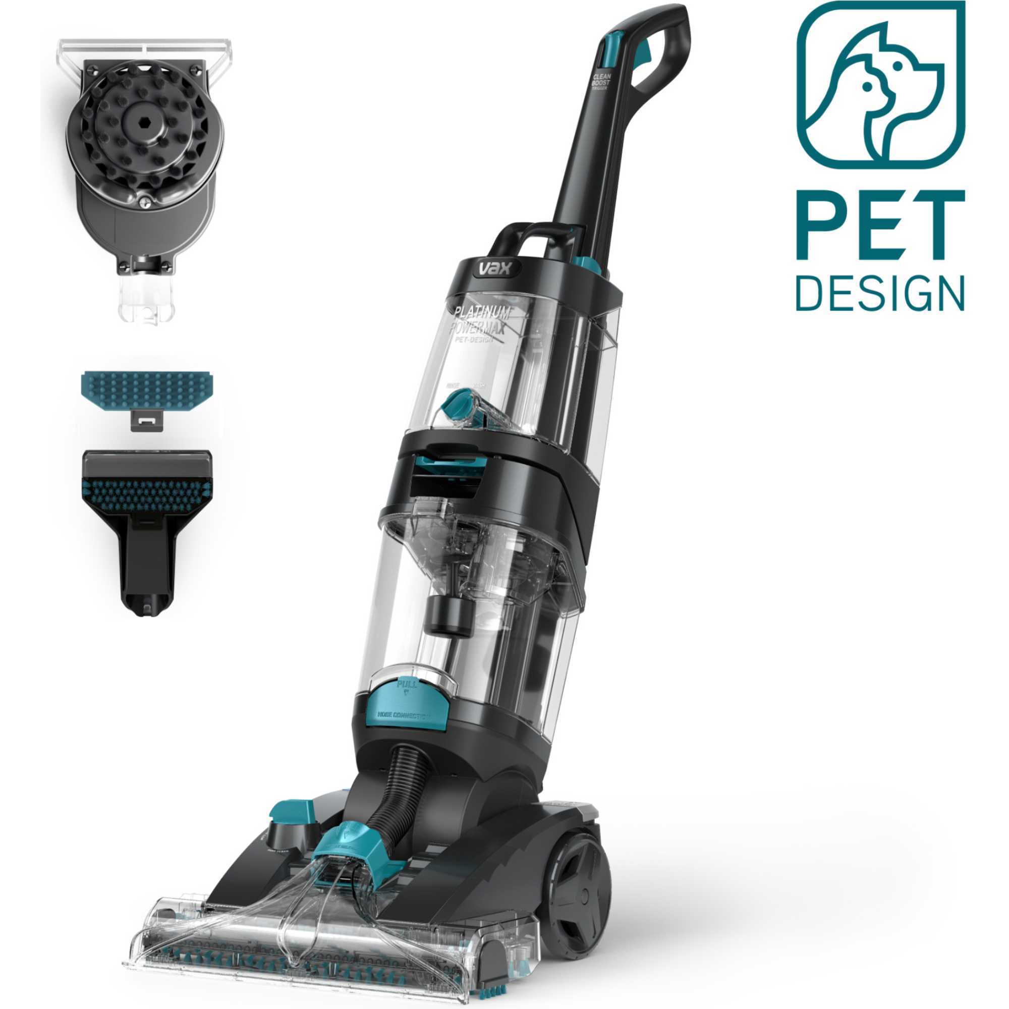 CDCW-PMXP Platinum Power Max Pet-Design Carpet Cleaner - Black & Teal