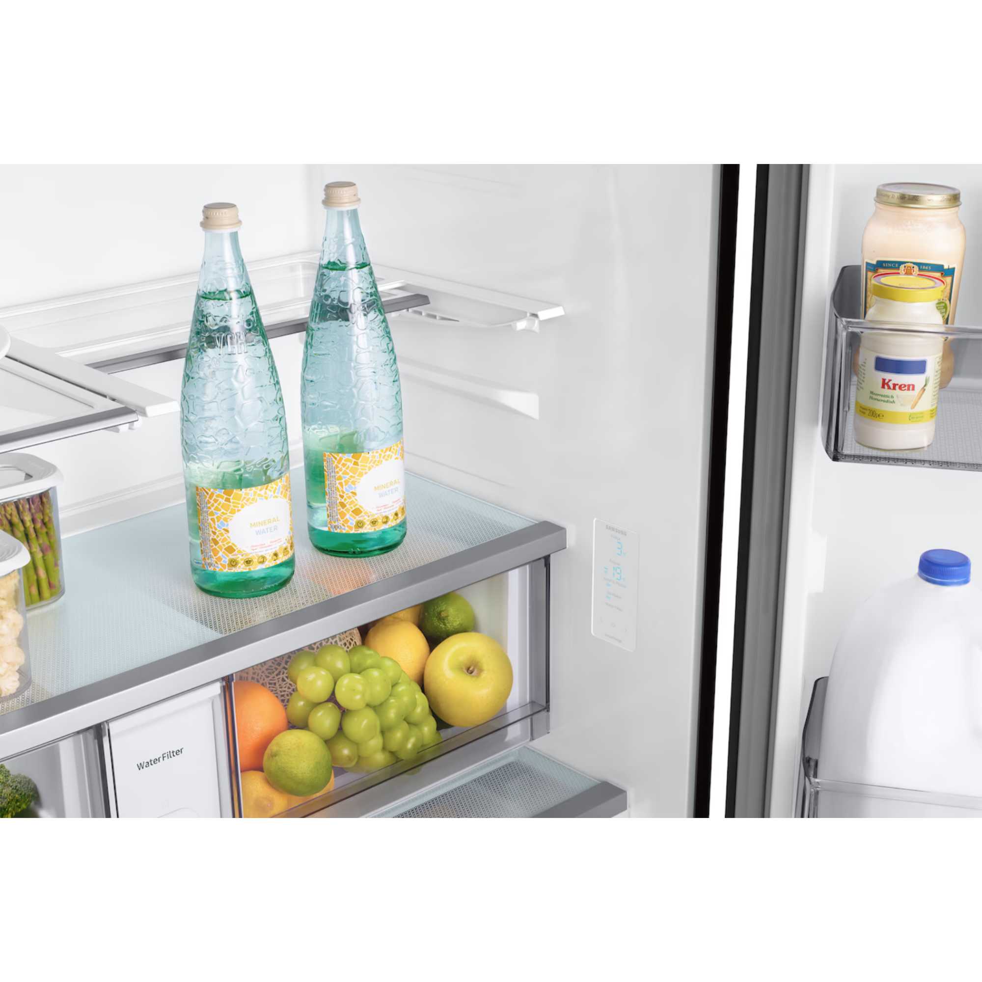 RF24BB620EB1EU Bespoke AI American Style 674l No Frost Smart Fridge Freezer - Black