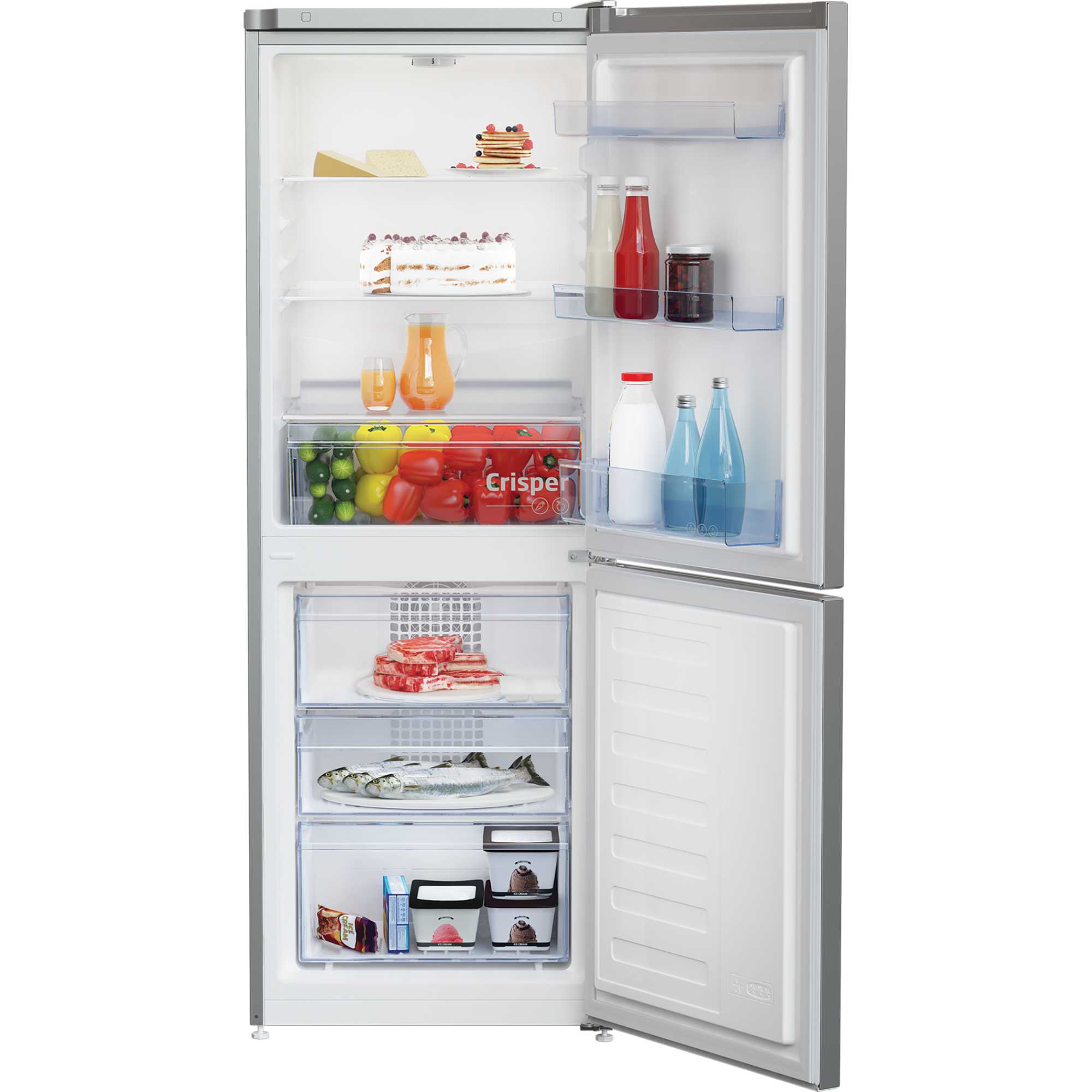 Frost Free Fridge Freezer 50/50 No Frost - Silver - CFG4552S