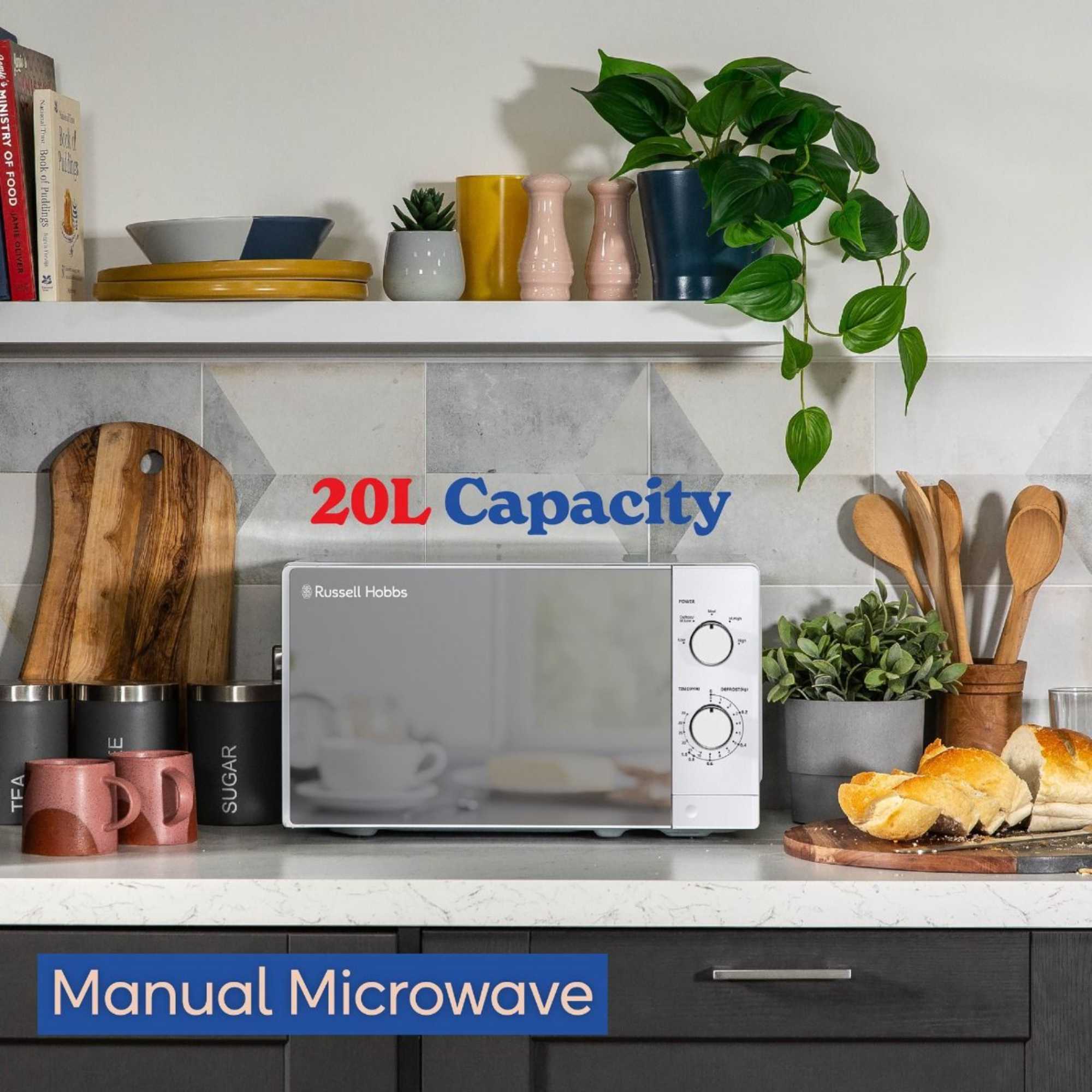 RHM2027 20l 800W Manual Microwave - White