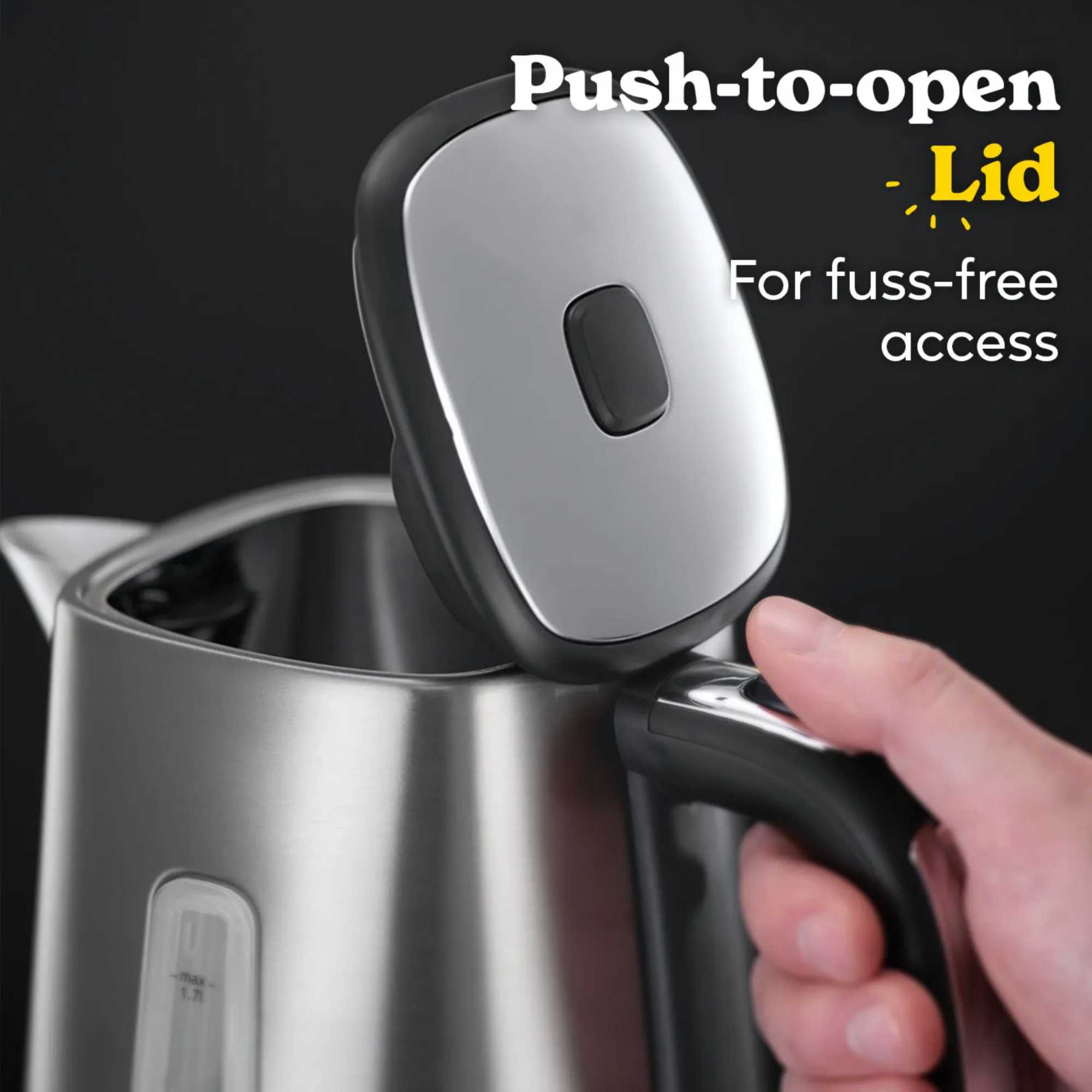 23211 Luna Quiet Boil Cordless Kettle - Grey