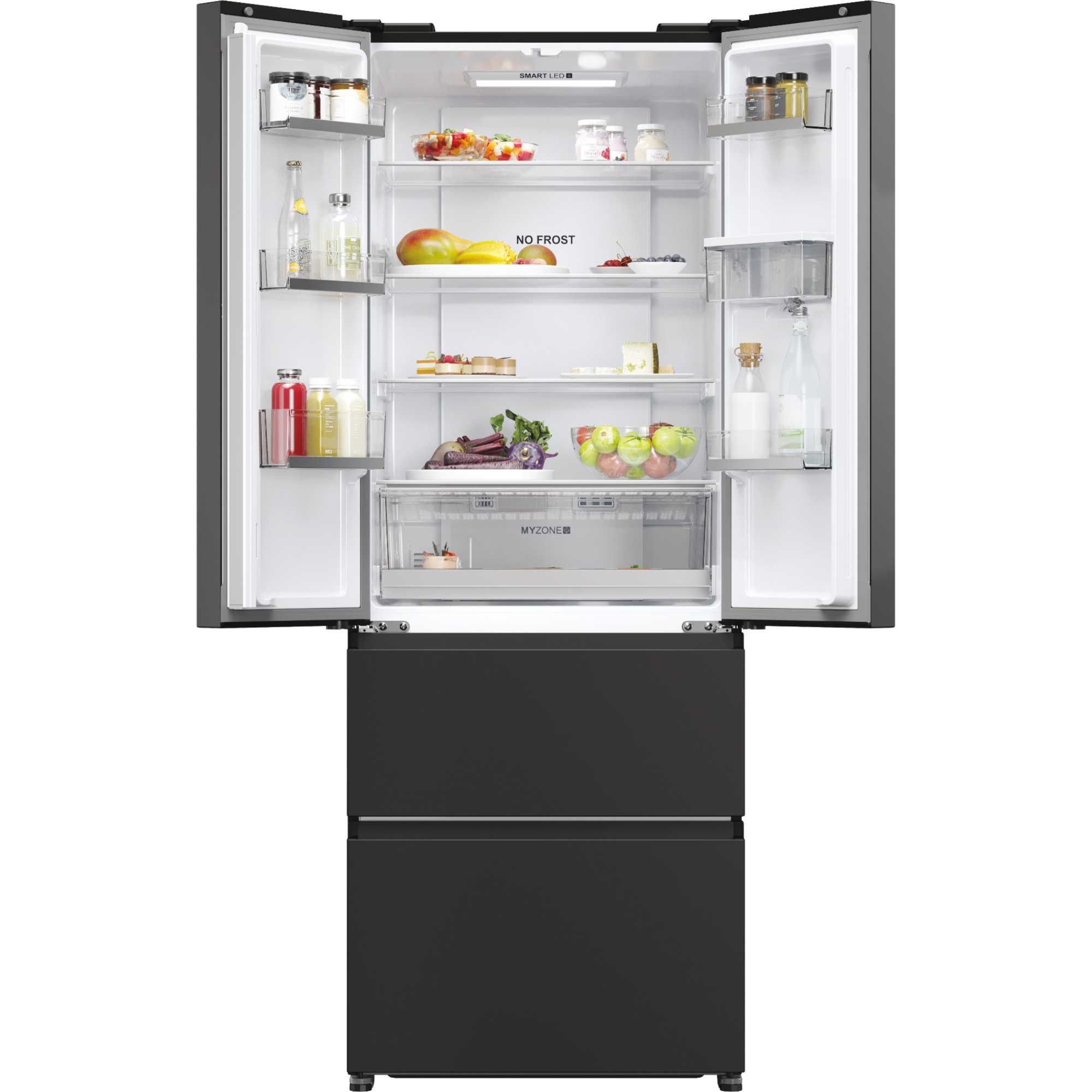 HFR5719EWPB 700mm Total No Frost Fridge Freezer - Black