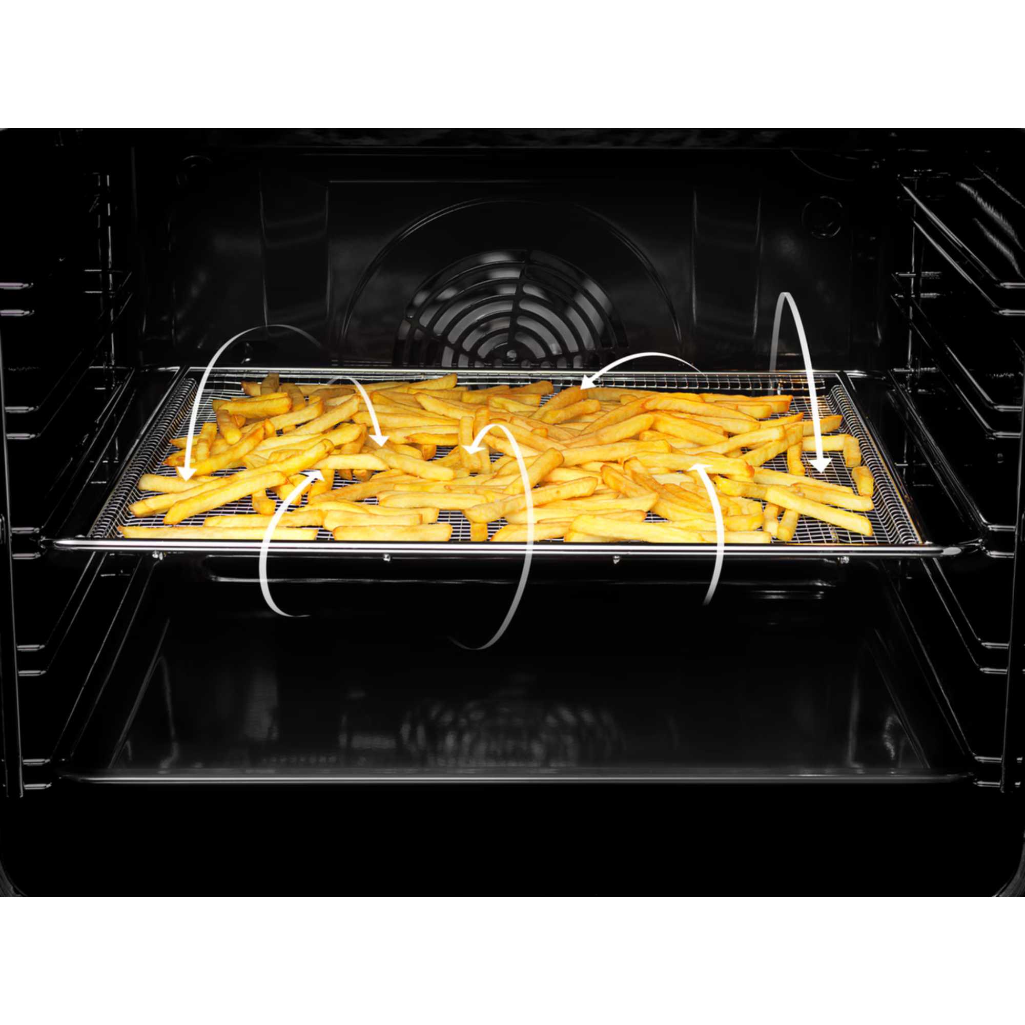 6000 SteamBake 60cm Electric Double Oven Cooker - CCX6740ACB