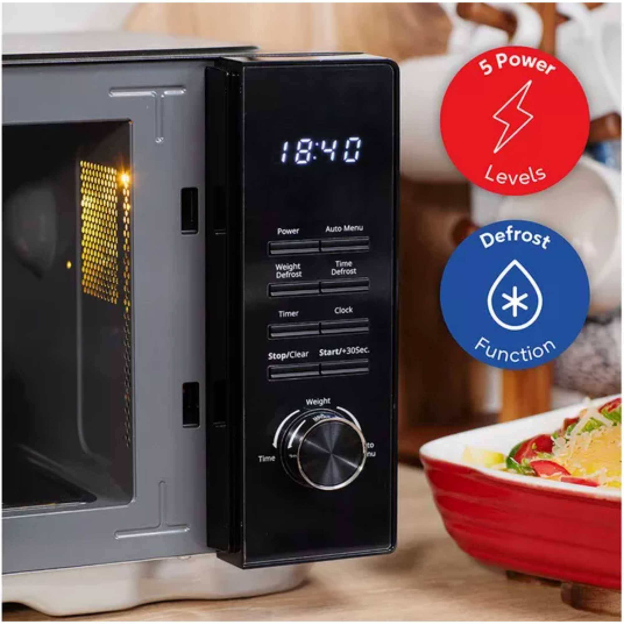 RHFM2365B 800W 23 Litre Solo Microwave - Black