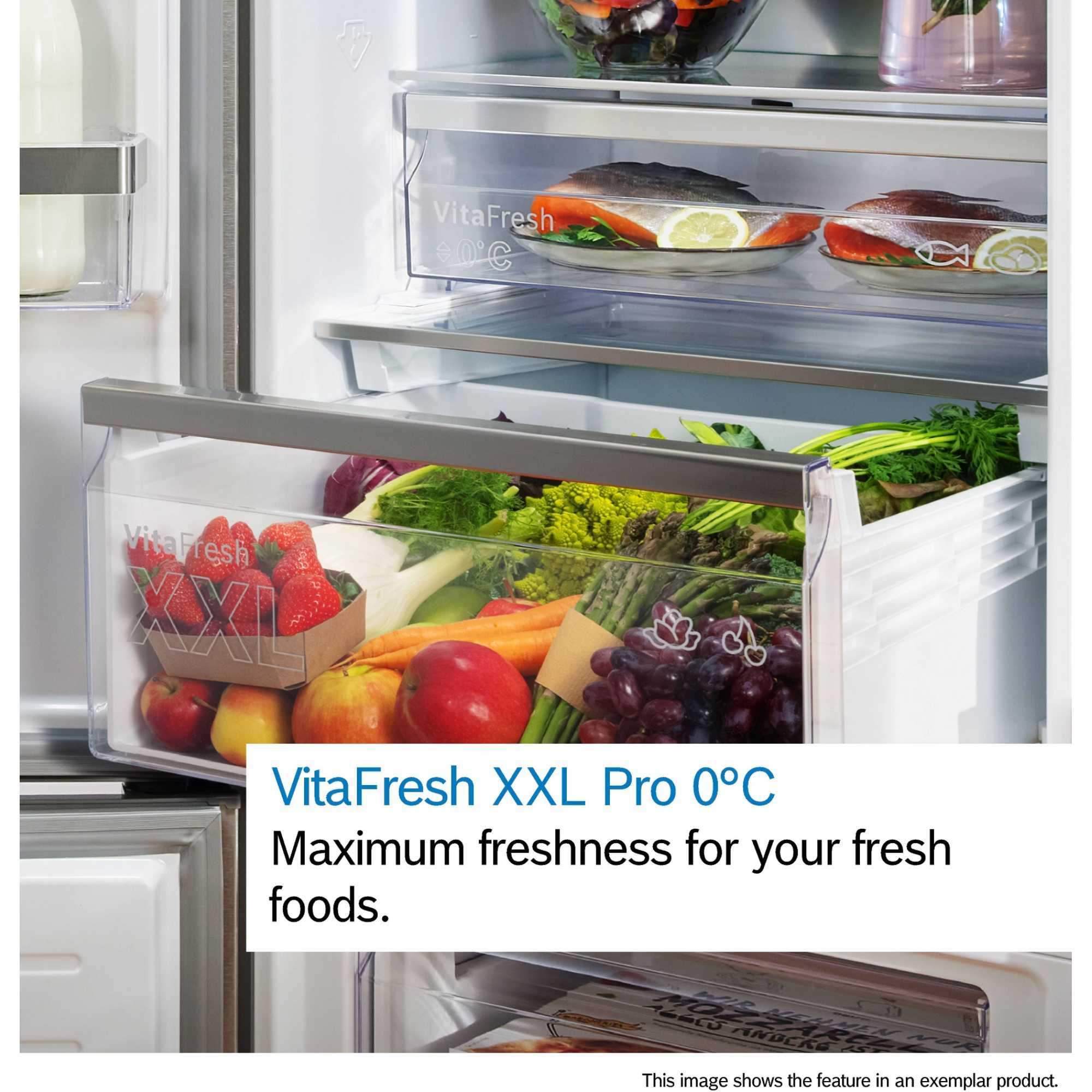 KIN86VSE0G Series 4 260l No Frost Integrated Fridge Freezer