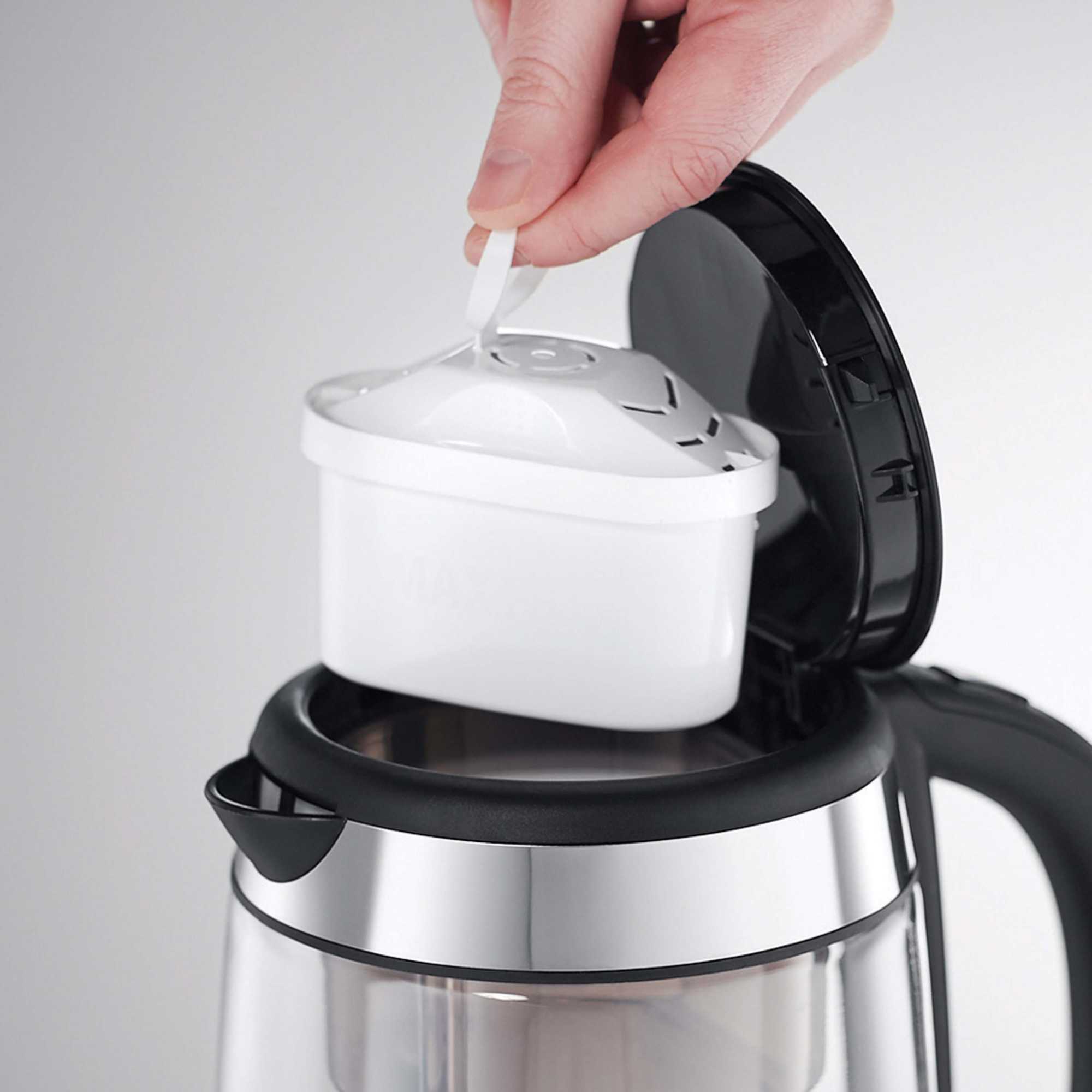 20760-10 1l Brita Purity Glass Water Filter Kettle