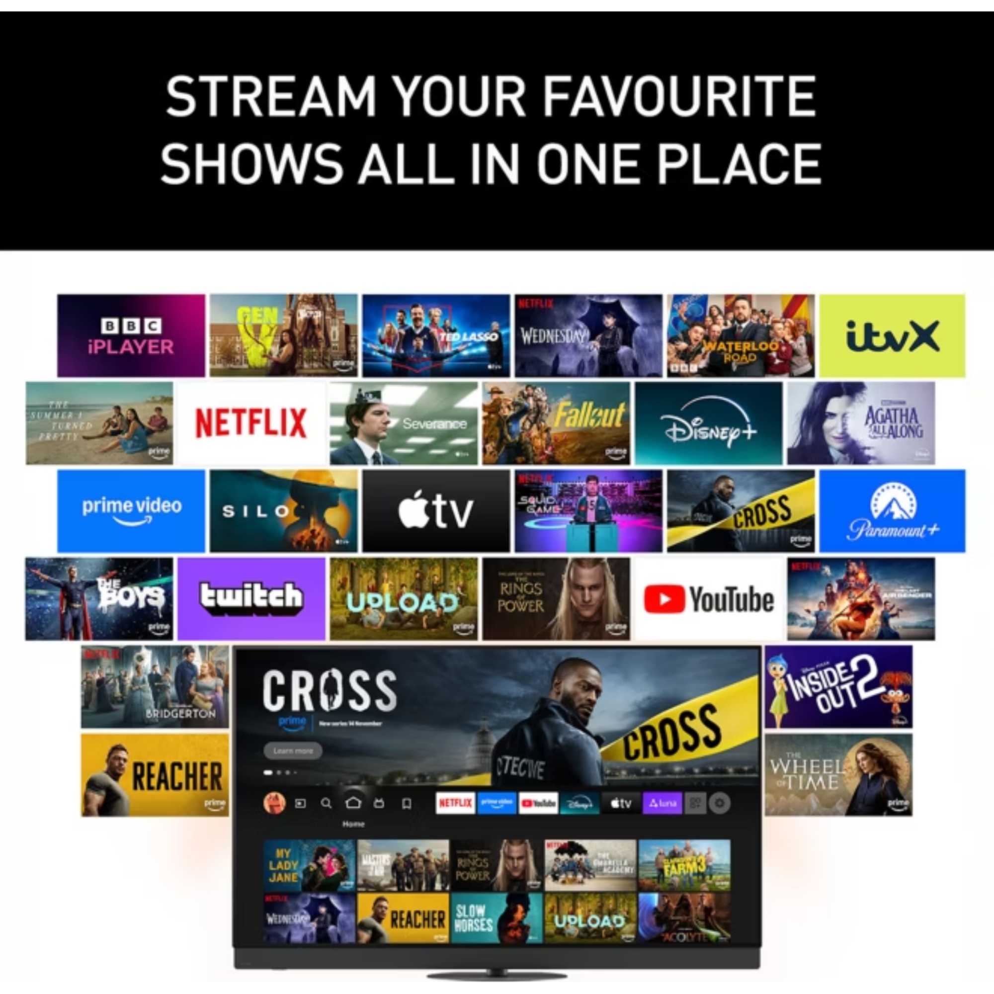 TV55W95BEB 55" 4K Ultra HD Smart TV 144Hz with Freely