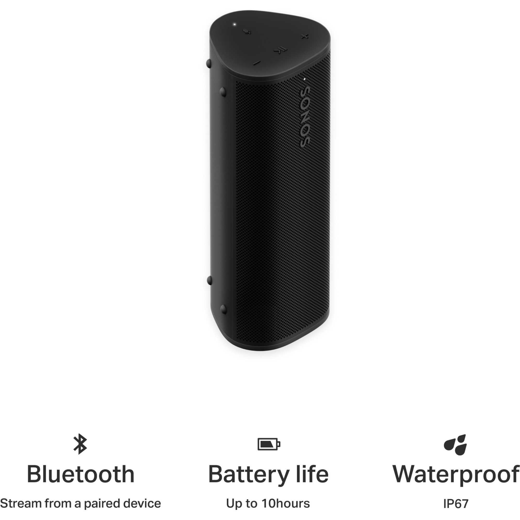 ROAM2 WiFi & Bluetooth Ready Speaker With Voice Control - Black