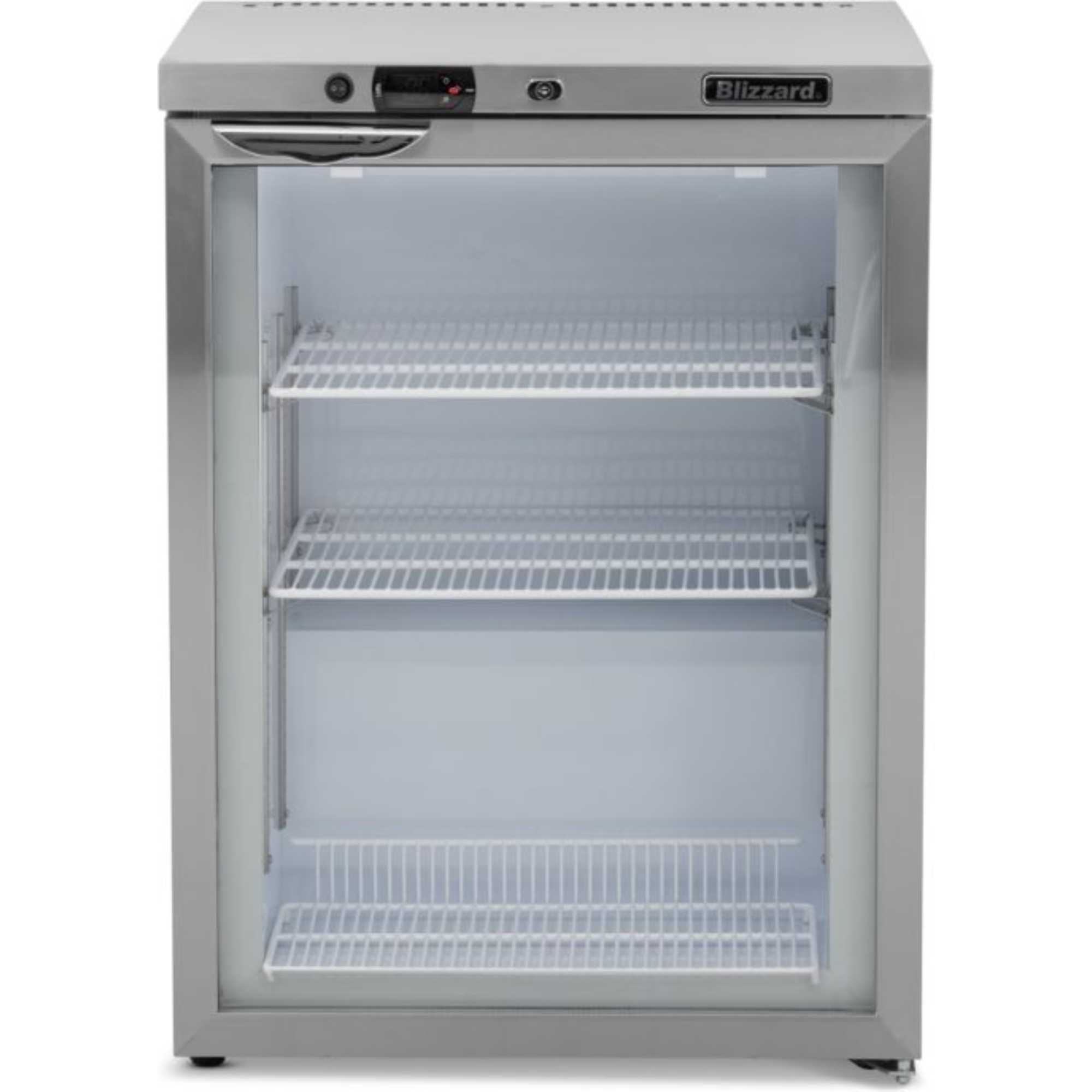 UCF140CR Single Door Undercounter 85L Freezer - Stainless Steel